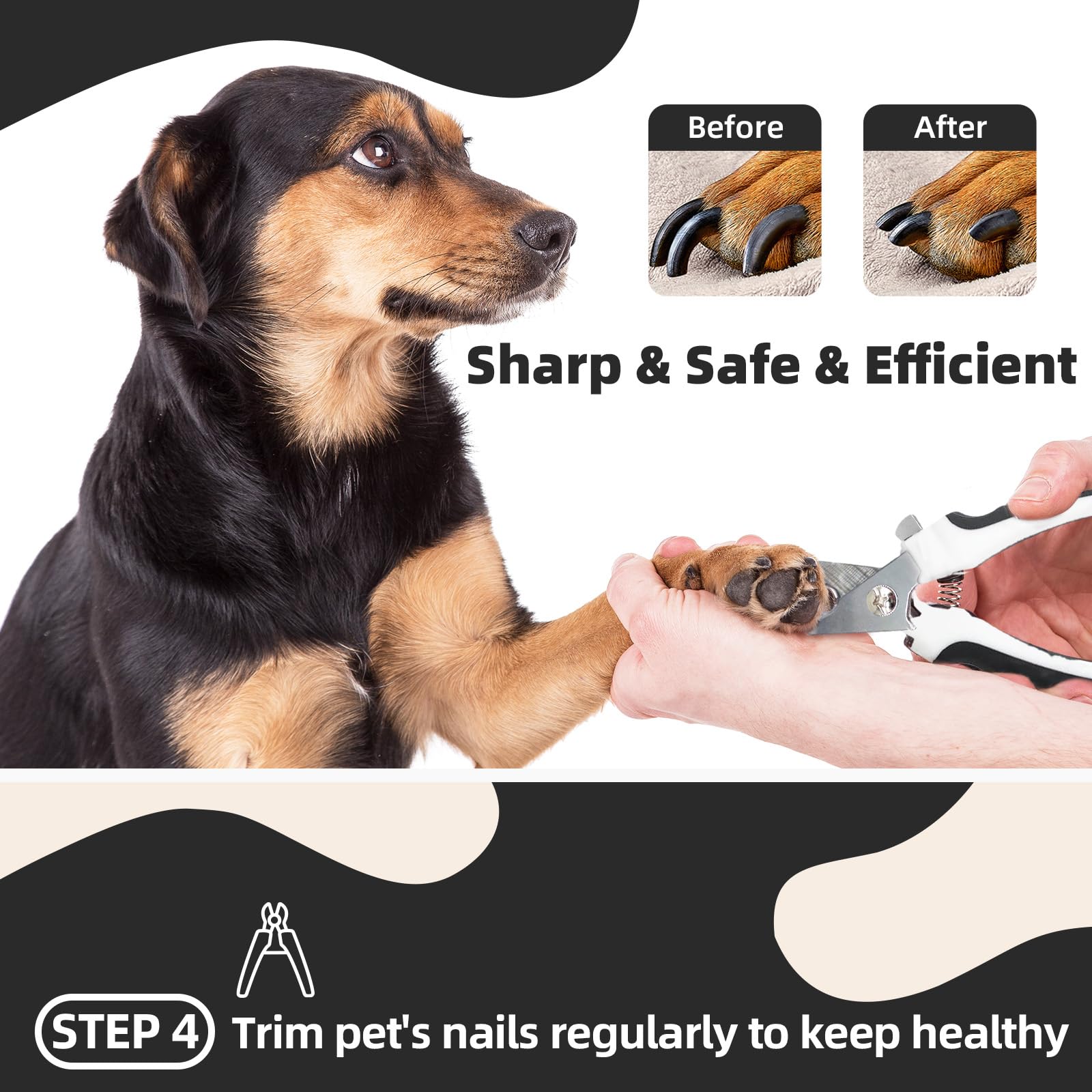 Kueiox Dog Brush For Shedding, 7 Pcs Dog Grooming Brush Kit, Undercoat Rake, Slicker Brush, Deshedding Comb, Bath Brush, Nail Cl