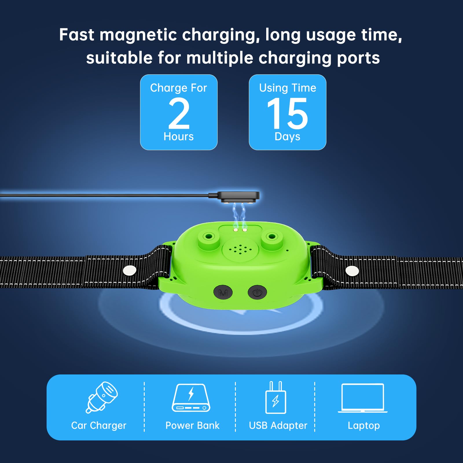 Smoothway Dog Bark Collar, Smart Anti False Triggering Ai Chip, Ip67 Waterproof Rechargeable Anti Bark Collar With Adjustable Se