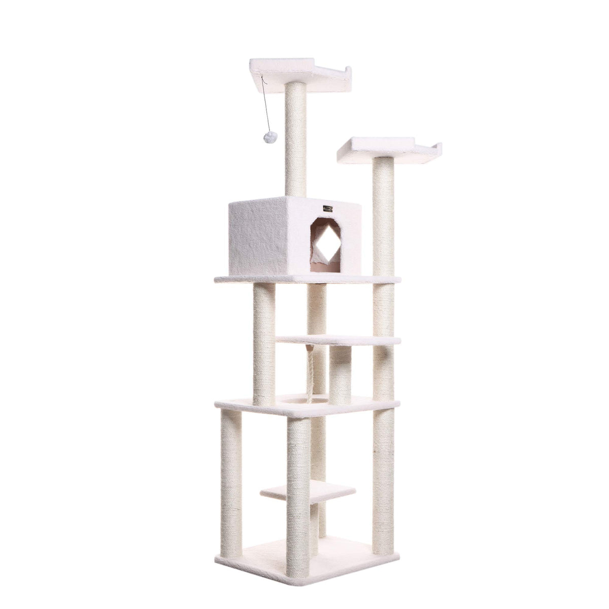 Armarkat Cat Tree Model B7801, Alabaster, 32''(L)X27''(W)X78''(H)