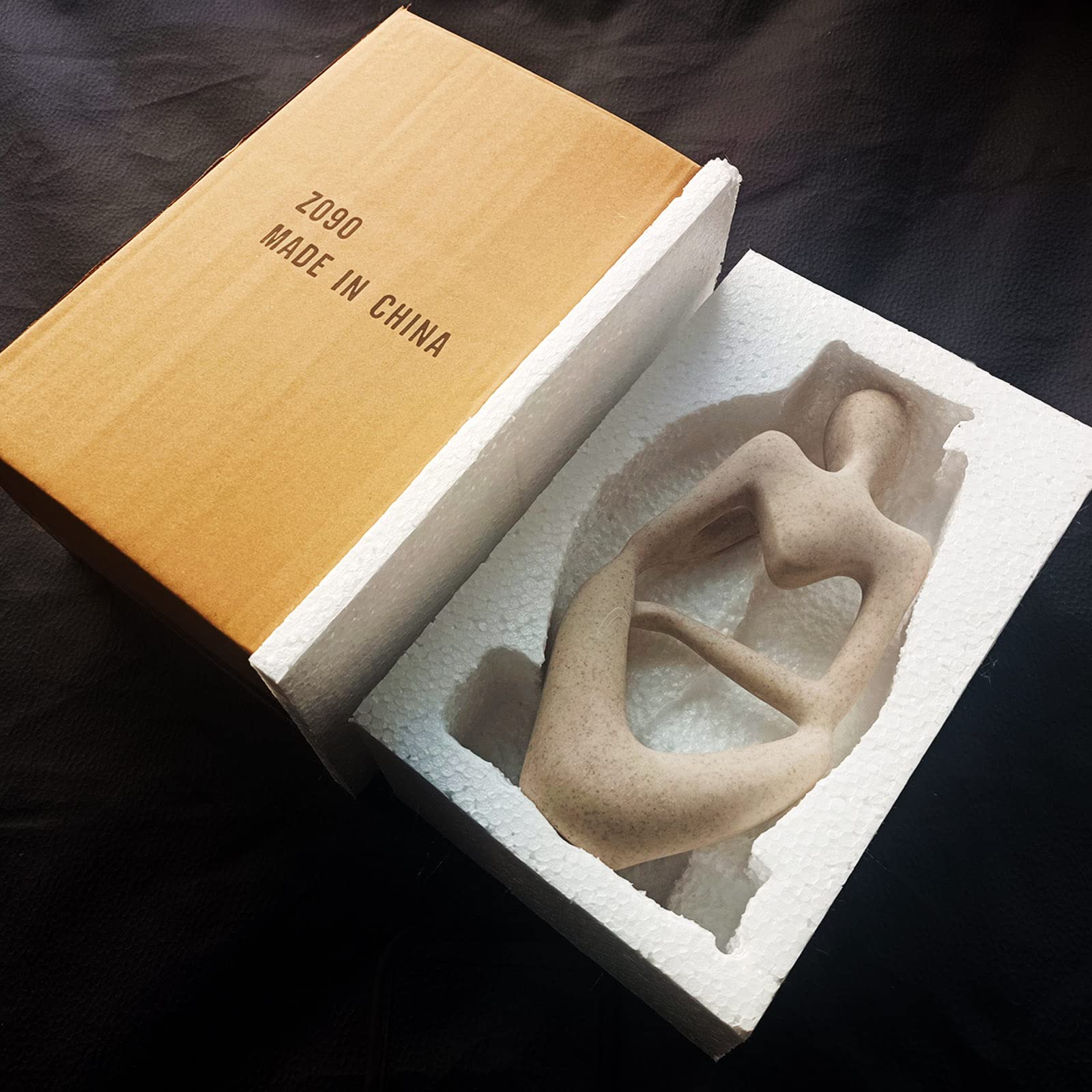 Dnoifne The Thinker Sculpture, Aquarium Ornaments, Abstract Sculpture Statue, Gift Art Decorative, Home Decor Figurine (Left, La