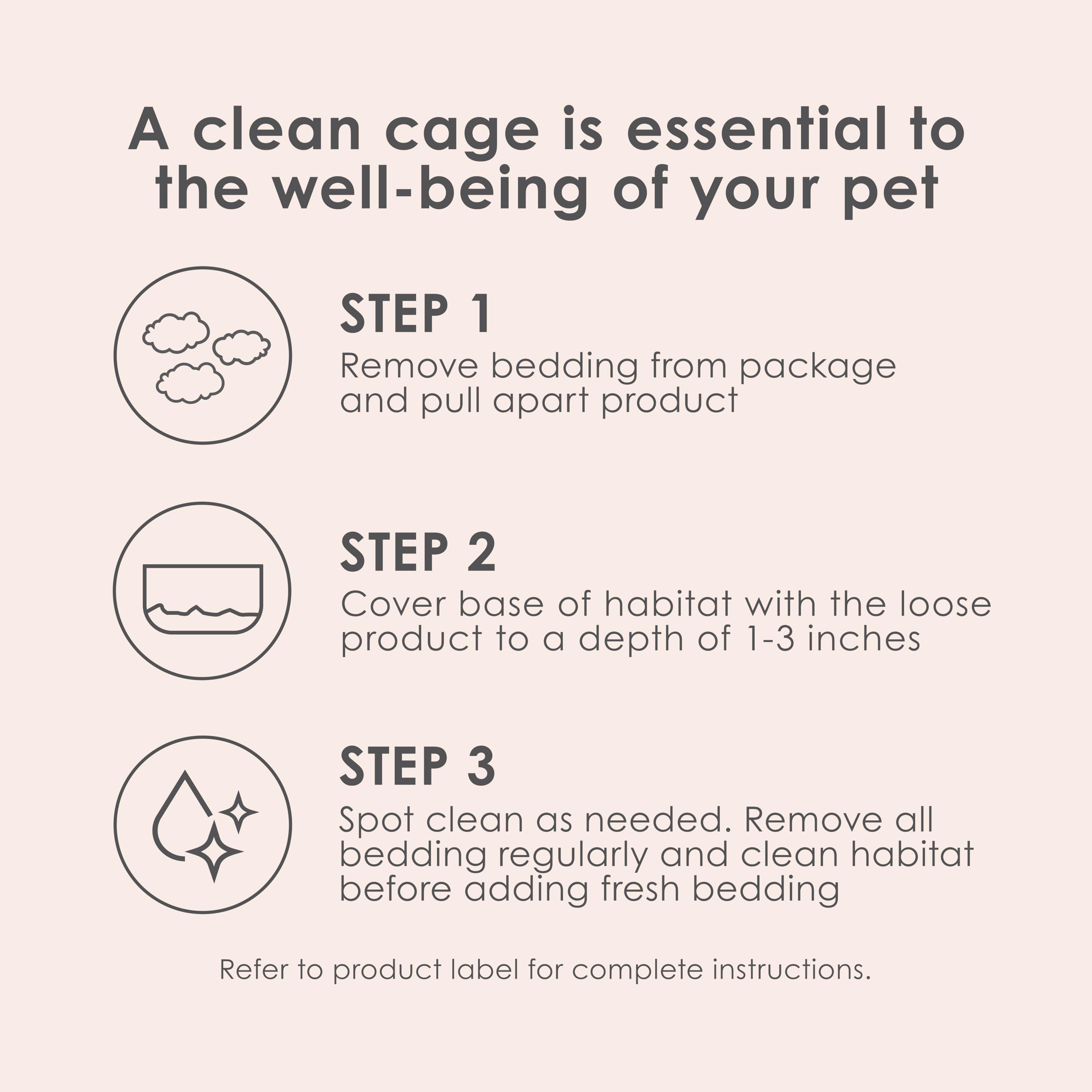 Kaytee Clean & Cozy Colors, Small Animal Bedding With Extreme Odor Control, Kaleidoscope, 24.6 Liters