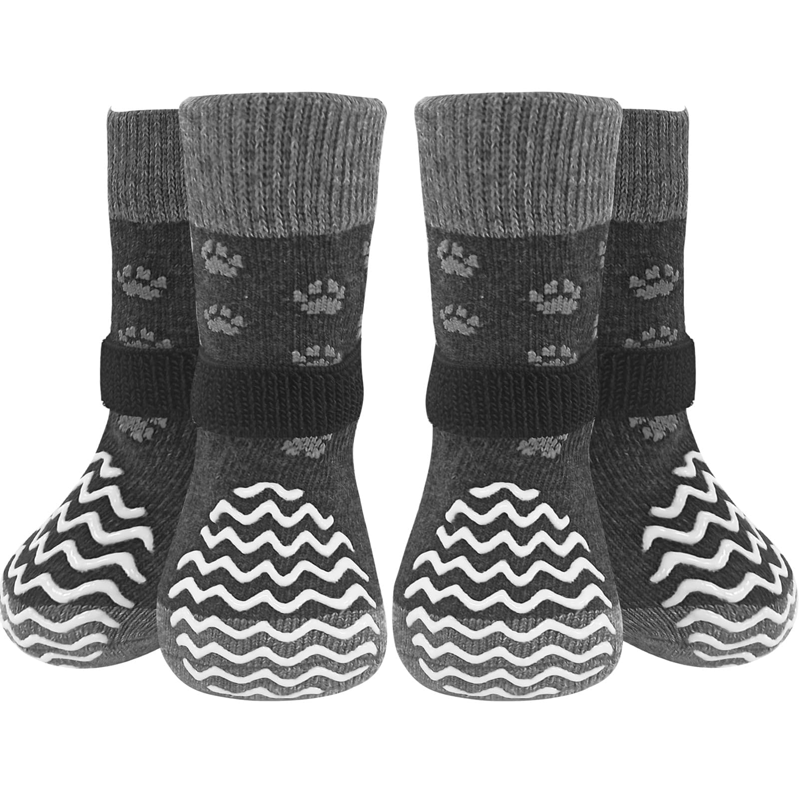 Expawlorer 6Pcs Anti Slip Dog Socks To Prevent Licking Paws, Dog Shoes For Hot Pavement, Double Sides Dog Boots & Paw Protectors