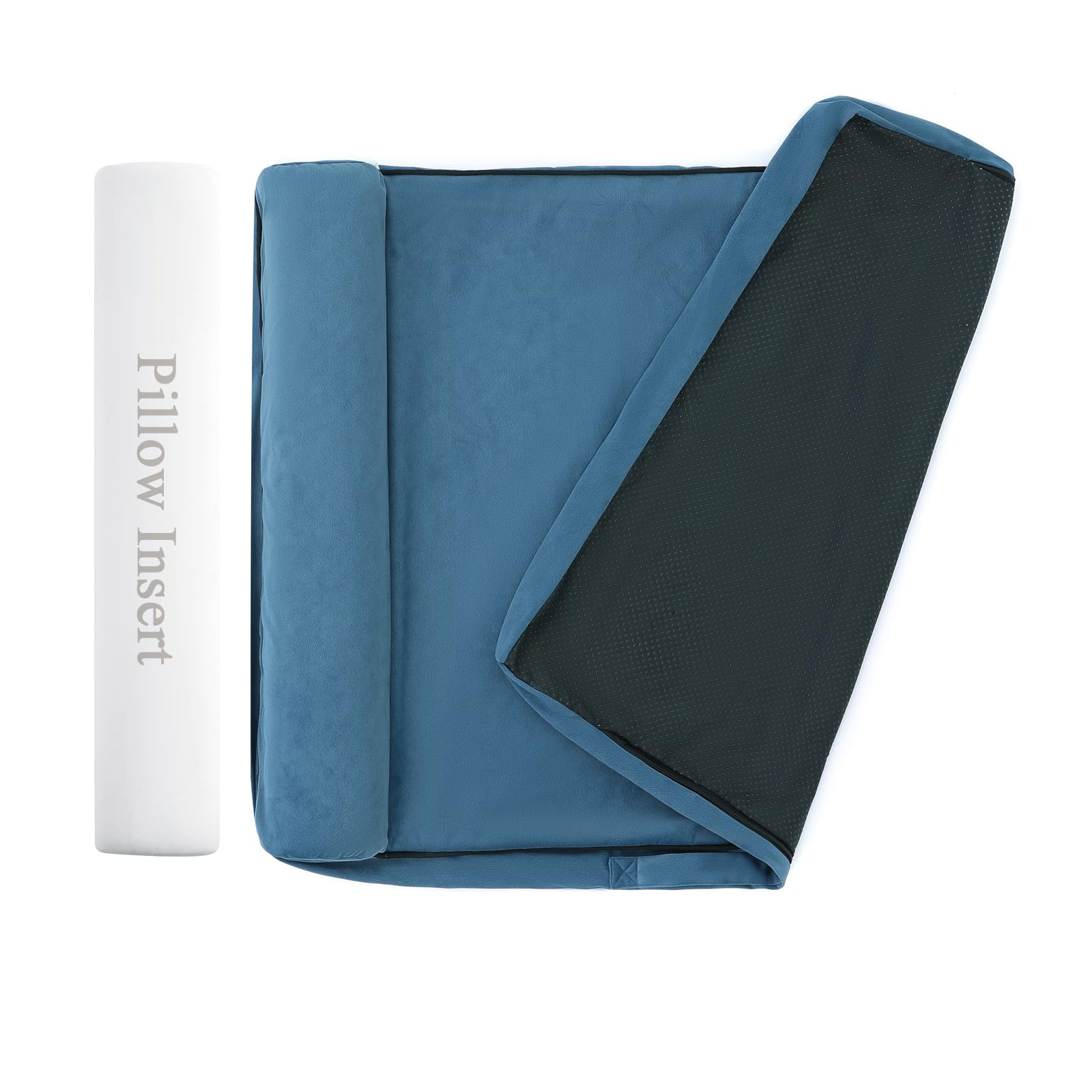 Dog Bed Replacement Cover With Built-In Orthopedic Pillow, Waterproof With Zipper, 44X32X4 Inches, Cover Only With Pillow Insert