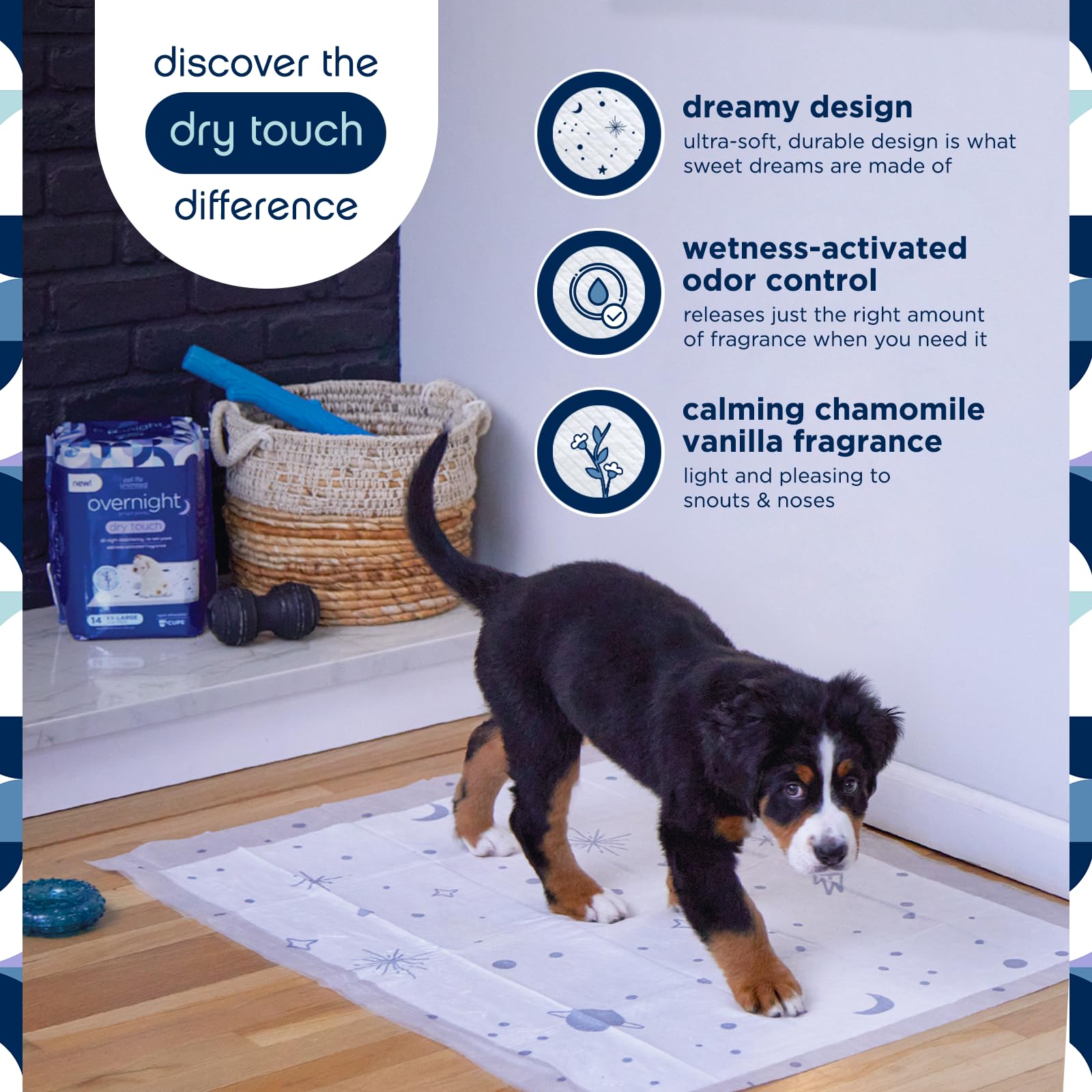 Pet Life Unlimited Overnight Extra Extra Large Puppy Pads, Pee Pads for Dogs, Dog Training Pads - Odor Controlling Dog Pee Pads
