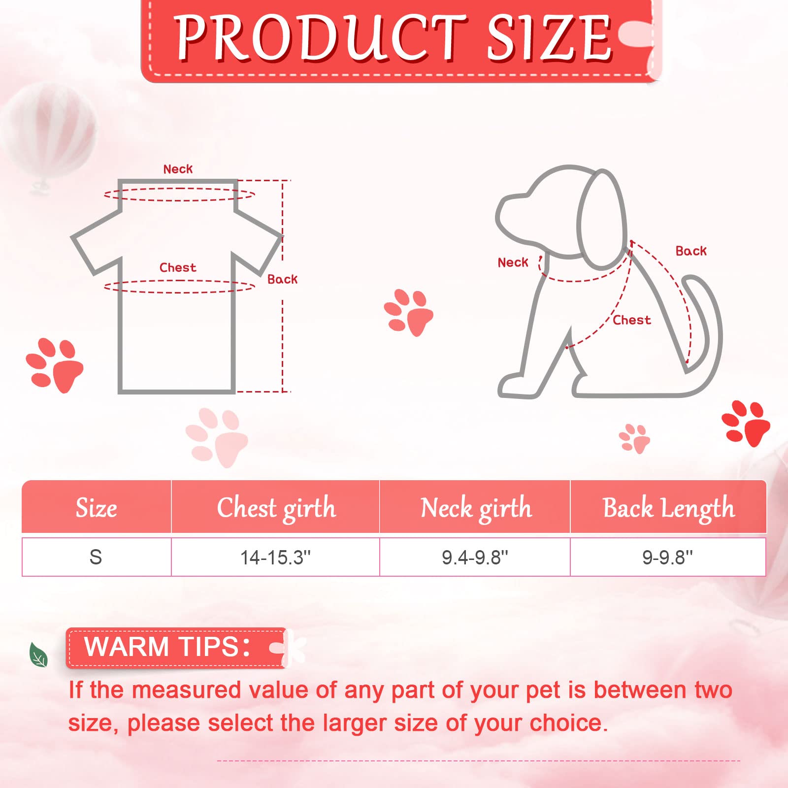 8 Pieces Pet Shirts Printed Puppy Shirts Soft Dog Shirt Pullover Dog T Shirts Cute Dog Sweatshirts Valentine'S Day Puppy Girl Clothes Dog Outfits Small Dog For Pet Dogs Cats (Classic Pattern,Size S)