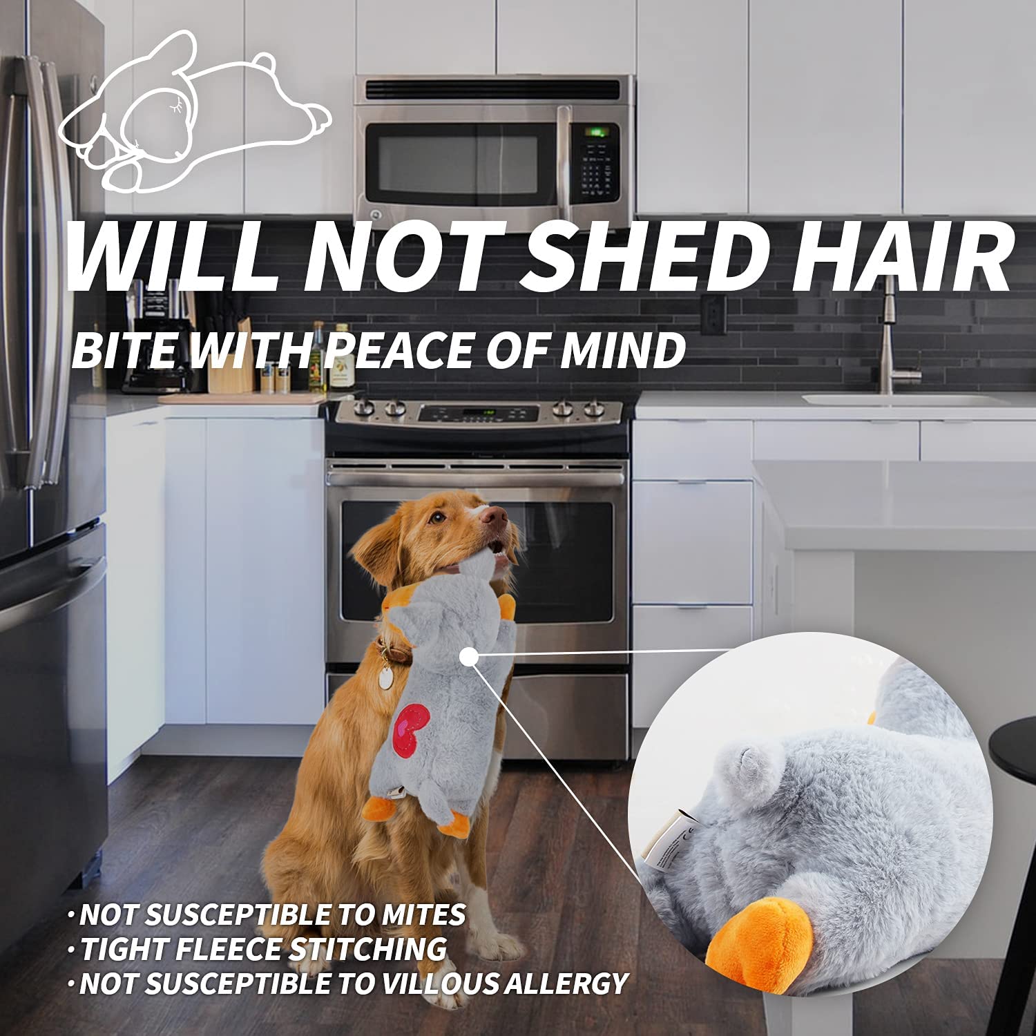 All For Paws Dog Stuffed Animals With Heartbeat,Small Dog Toys For Dog Anxiety Relief,Puppy Behavioral Training Aid Toy Dog Stuff (Grey Sheep(Heartbeat + Warm Bag))