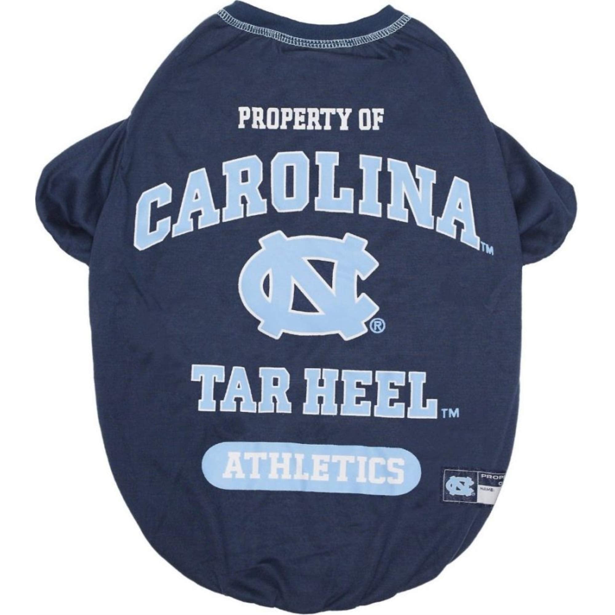 Pets First Collegiate North Carolina Tar Heels Dog T-Shirt, Small. - Licensed Shirt For Pets Team Colored With Team Logos.- Premium Stretchable Materials For The Comfrot Of Your Dog & Cat.