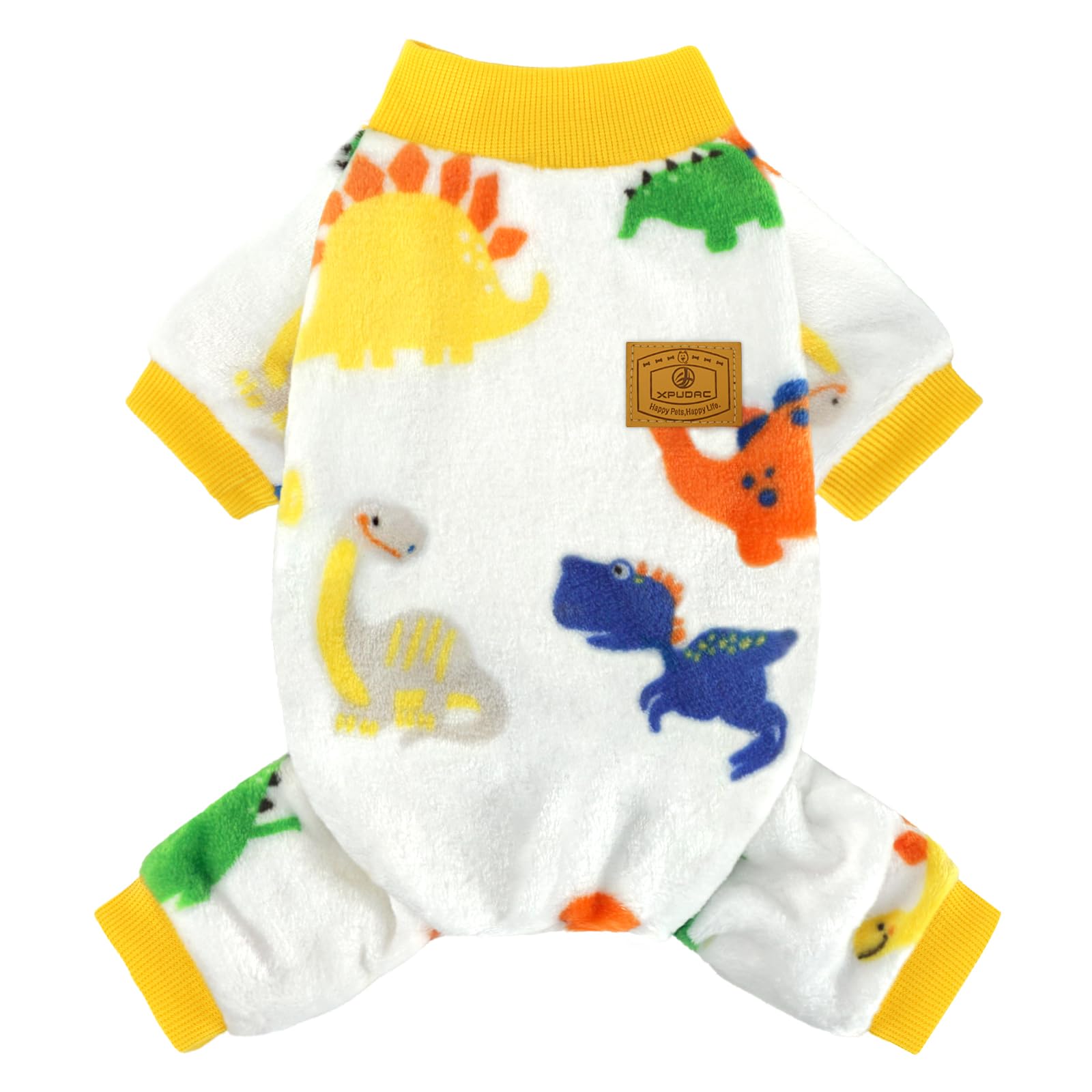 XPUDAC Dog Pajamas Fleece Dog Sweaters for Small Medium Dogs Girl Boy Soft Warm Dog Clothes for Doggie Winter Christmas(X-Small)