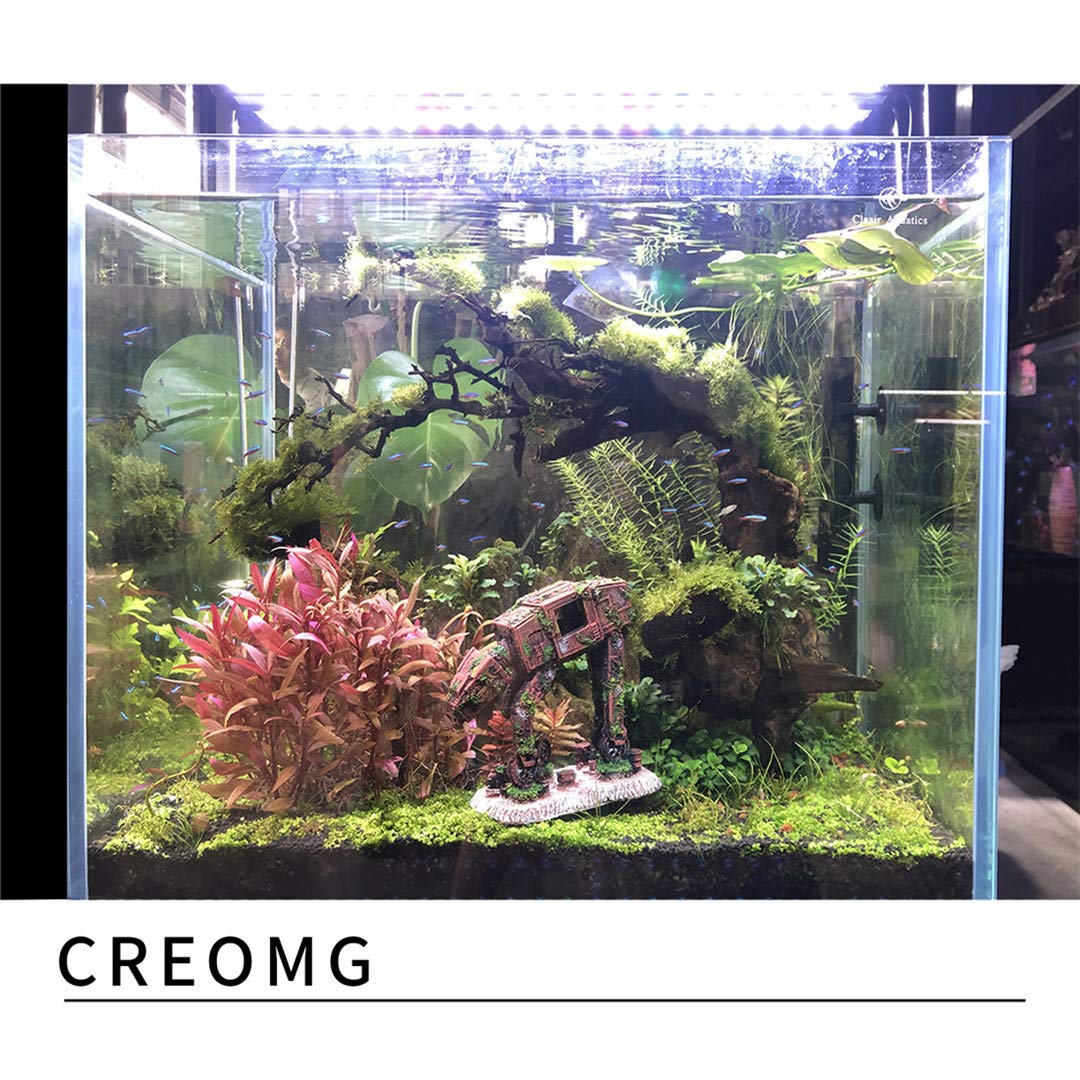 Fish Tank Decorations, Multi Design Optional, Resin Aquarium Ornament, Creative Betta Fish Hide Cave For Aquarium Decorations, Wine Barrel,Robot Dog, Wood House, Castle, Hobbitor More