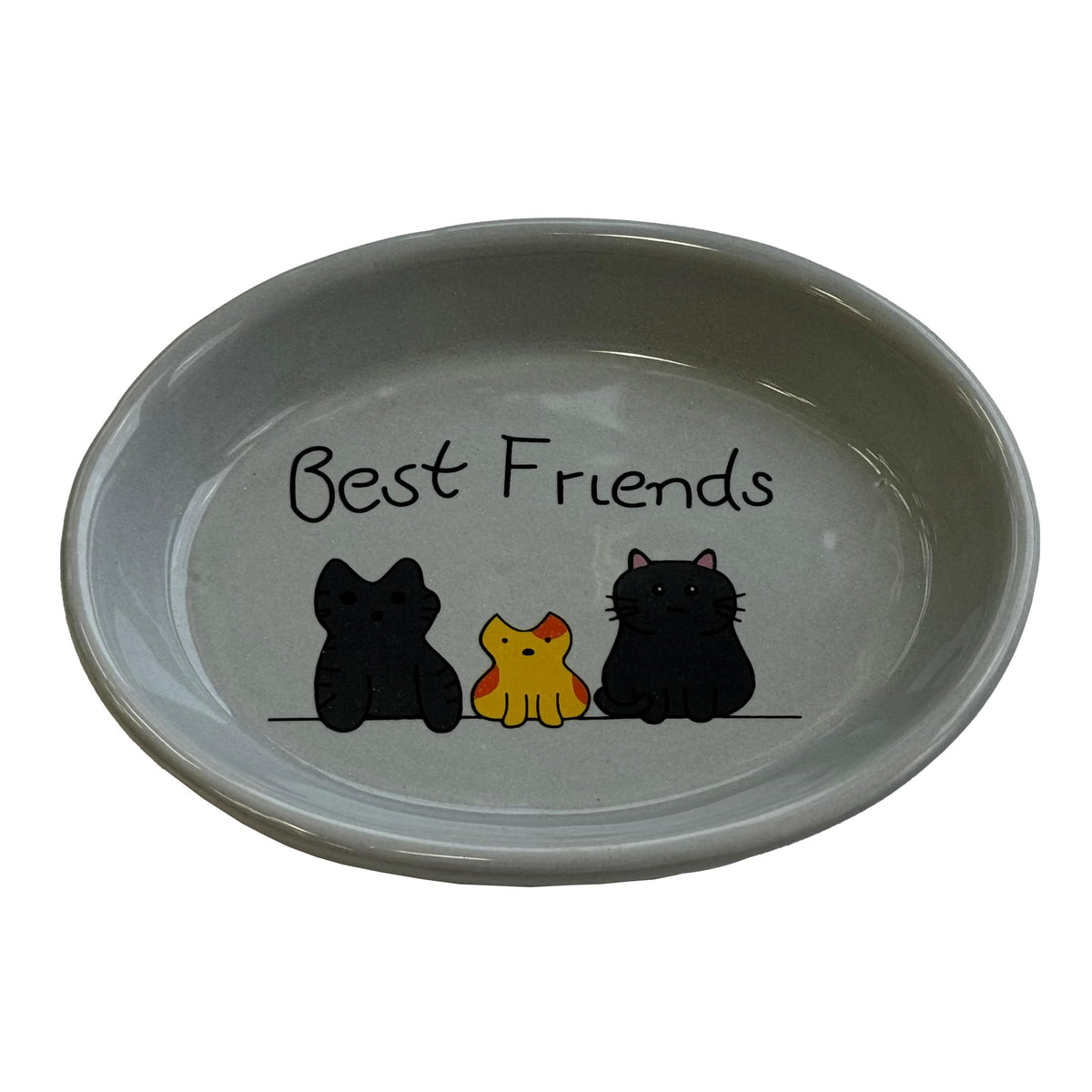 Ethical Pet Products 68054693: Best Friends Oval Cat Dish 6In