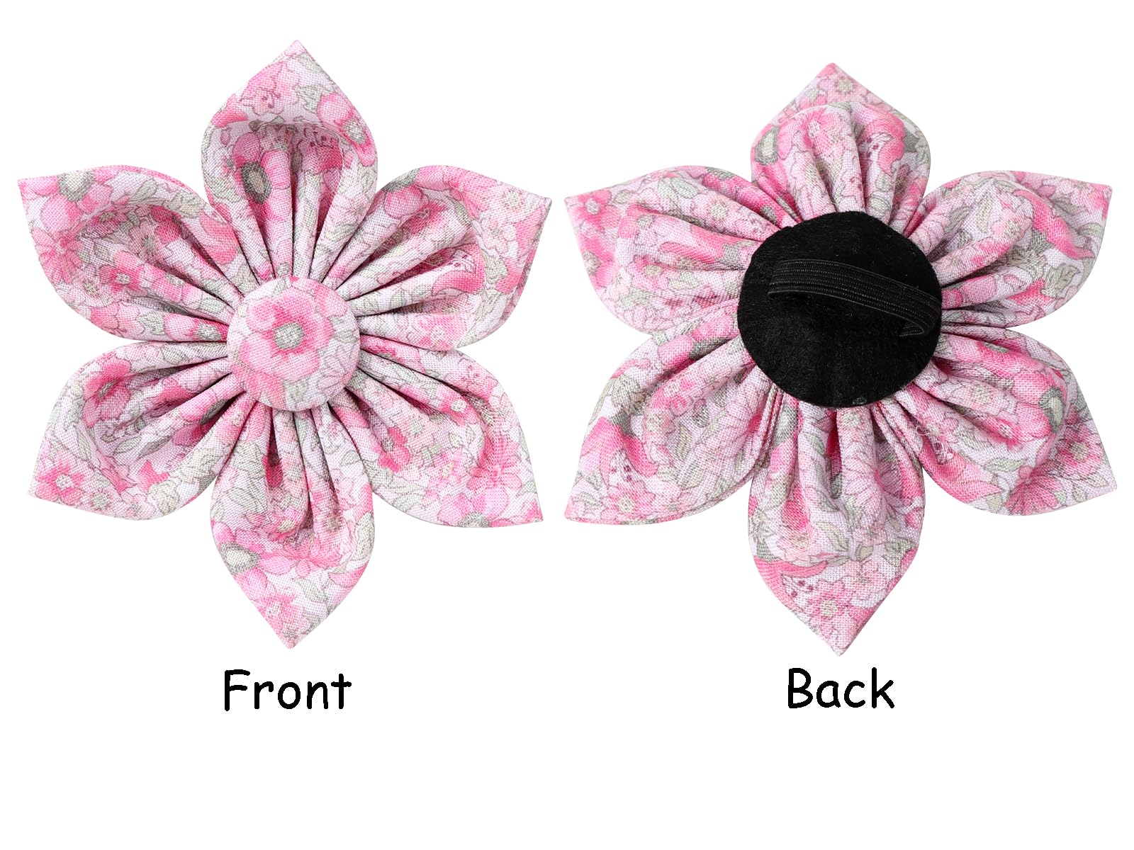 Lionet Paws Design Dogs Collar Cute Adjustable Flower Dog Collars For Girl Female Medium Large Dogs With Spring Floral L