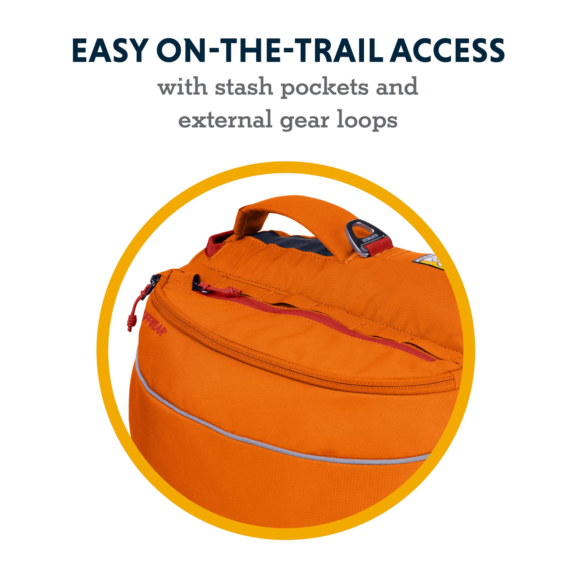 Ruffwear, Approach Dog Backpack, Hiking And Camping Pack With Saddlebags, Campfire Orange, Large/X-Large