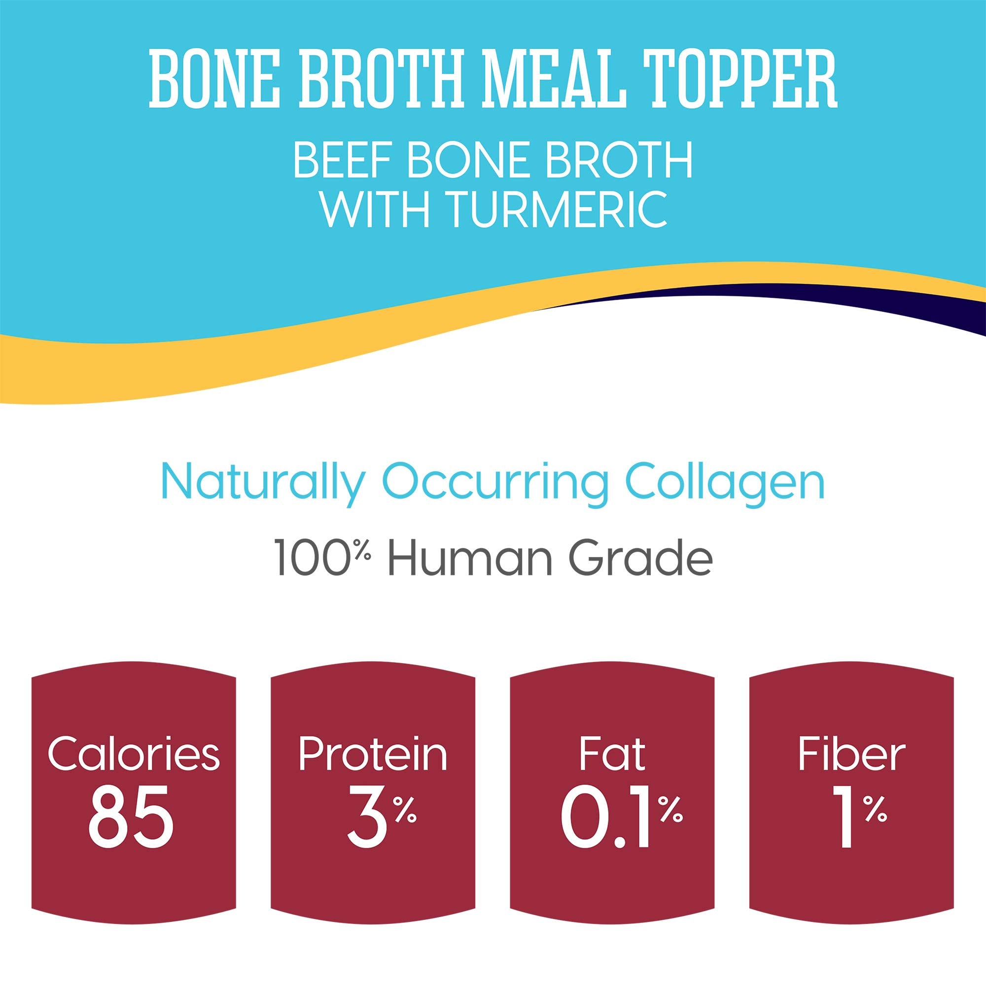 Solid Gold Beef Bone Broth for Dogs - Grain Free Dog Food Topper Rich in Collagen and Superfoods - Nutrient Dense Dog Gravy Topp