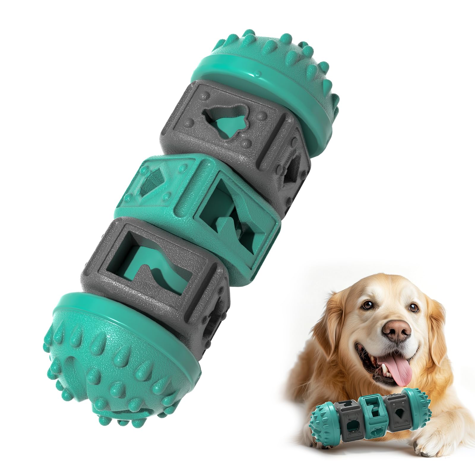 Gardner Pet Dog Puzzles, Treat Dispensing Dog Toys, Alternative to Slow Feeder Dog Bowls, Teeth Cleanning Dog Interactive Toys f