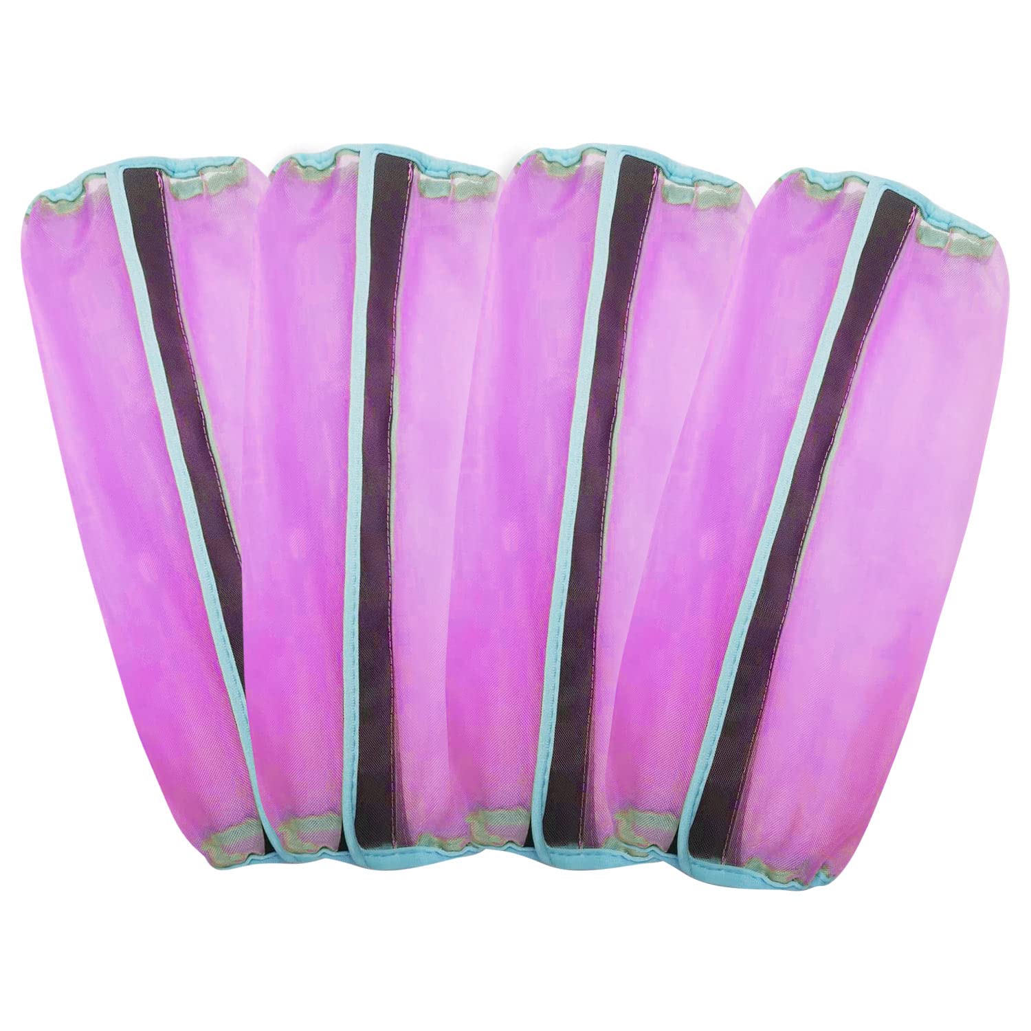 Mesh Fly Boots For Horse Breathable Shoofly Leggings For Horses Set Of 4 (L, Purple)