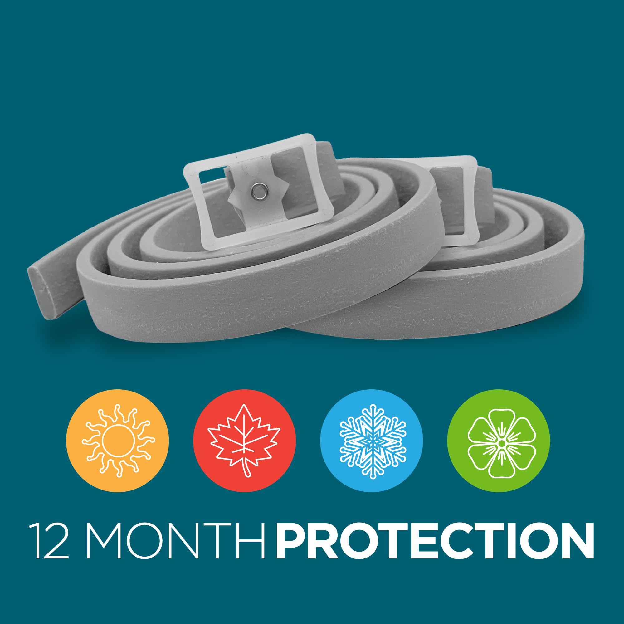 Tevrapet Activate Ii Flea And Tick Collar For Small Dogs, 12 Months Prevention, 2 Count, Fits Up 15'' Size Neck