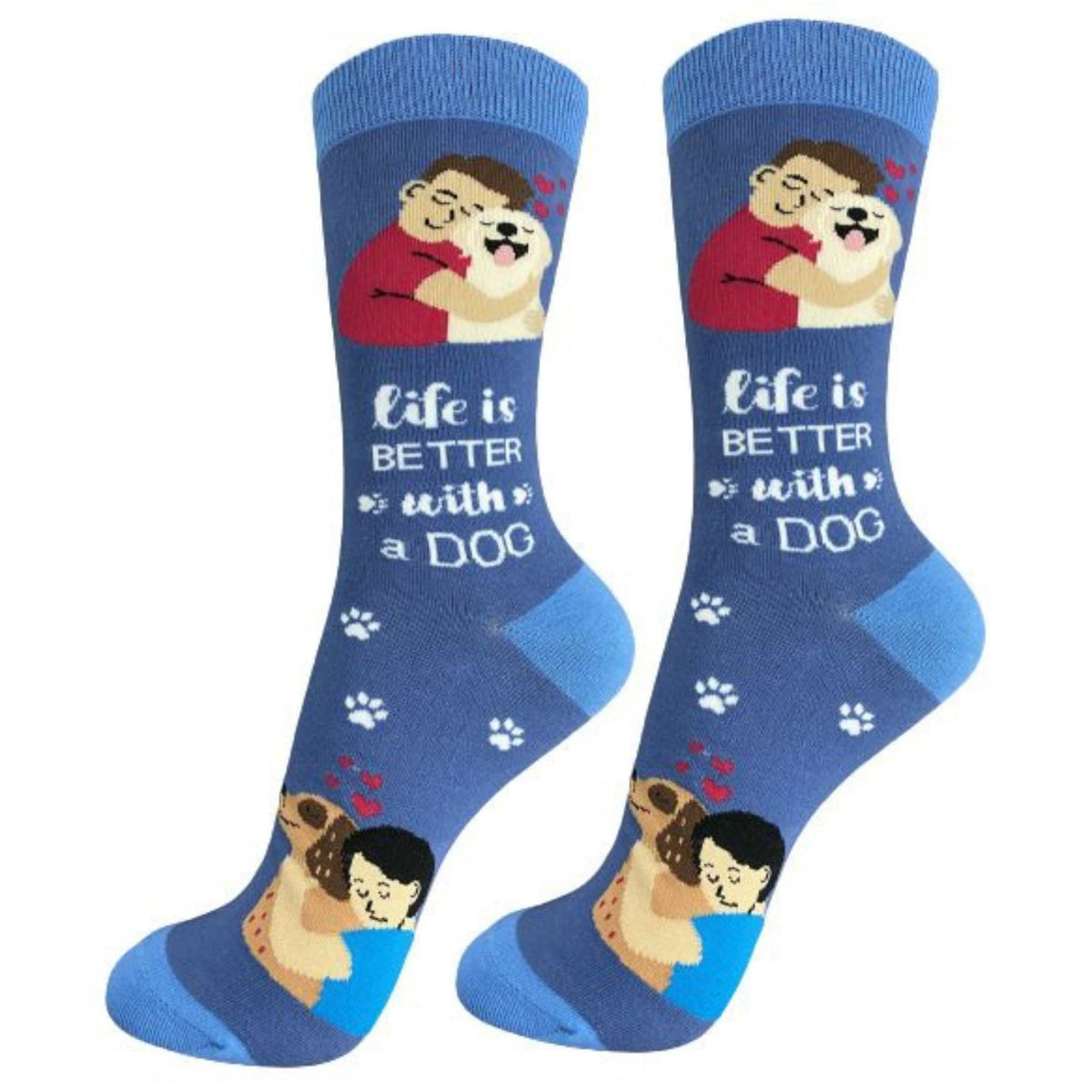 E&S Imports Pet Lover Socks - Fun - All Season - One Size Fits Most - For Women And Men - Cat And Dog Gifts (I Love My Dog)