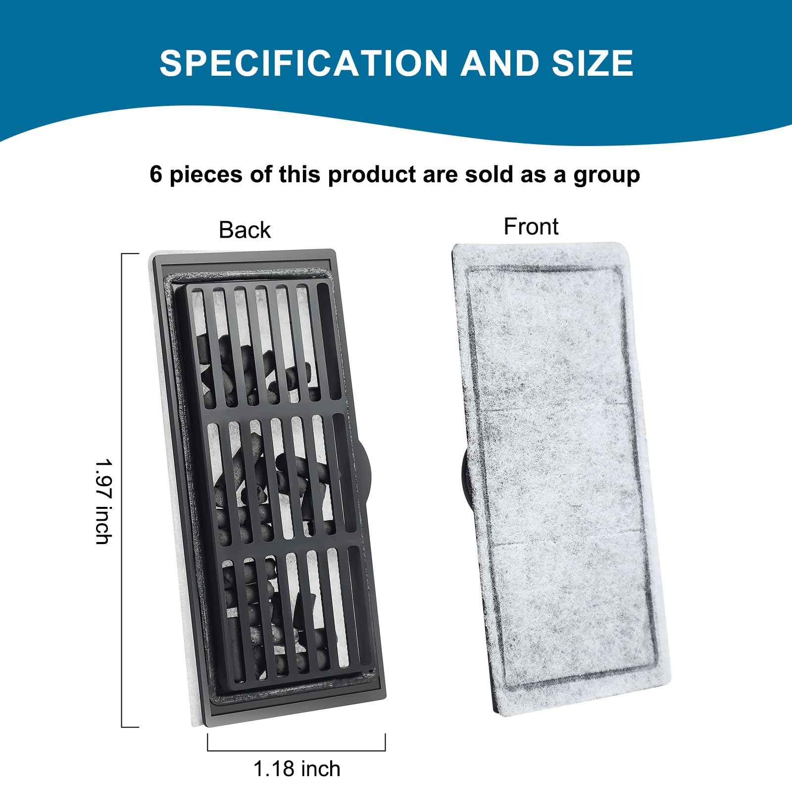 Wedoelsim 6-Piece Set - Integrated Turtle Tank Filtration Accessories