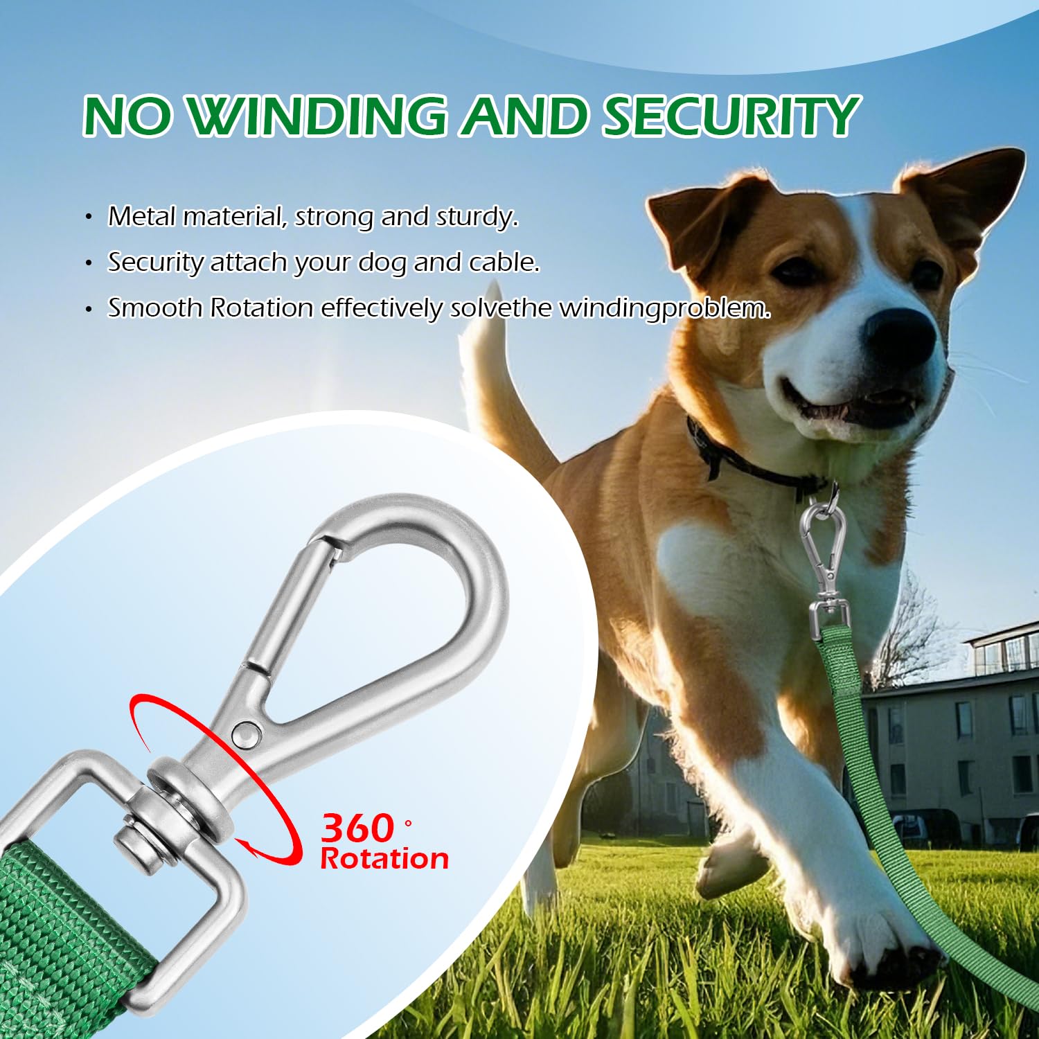 Wisedog Hands Free Dog Leash Crossbody, Multifunctional Adjustable Lengths, Long Leash With Heavy Duty Buckle For Medium And Lar
