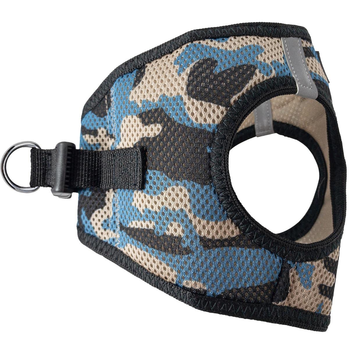Doggie Design No Choke Dog Harness - Simple Step-in and Go Dog Vest for Small, Medium, and Large Breeds - Breathable Mesh Polyester Pet Harness - Blue Camo - 3XL