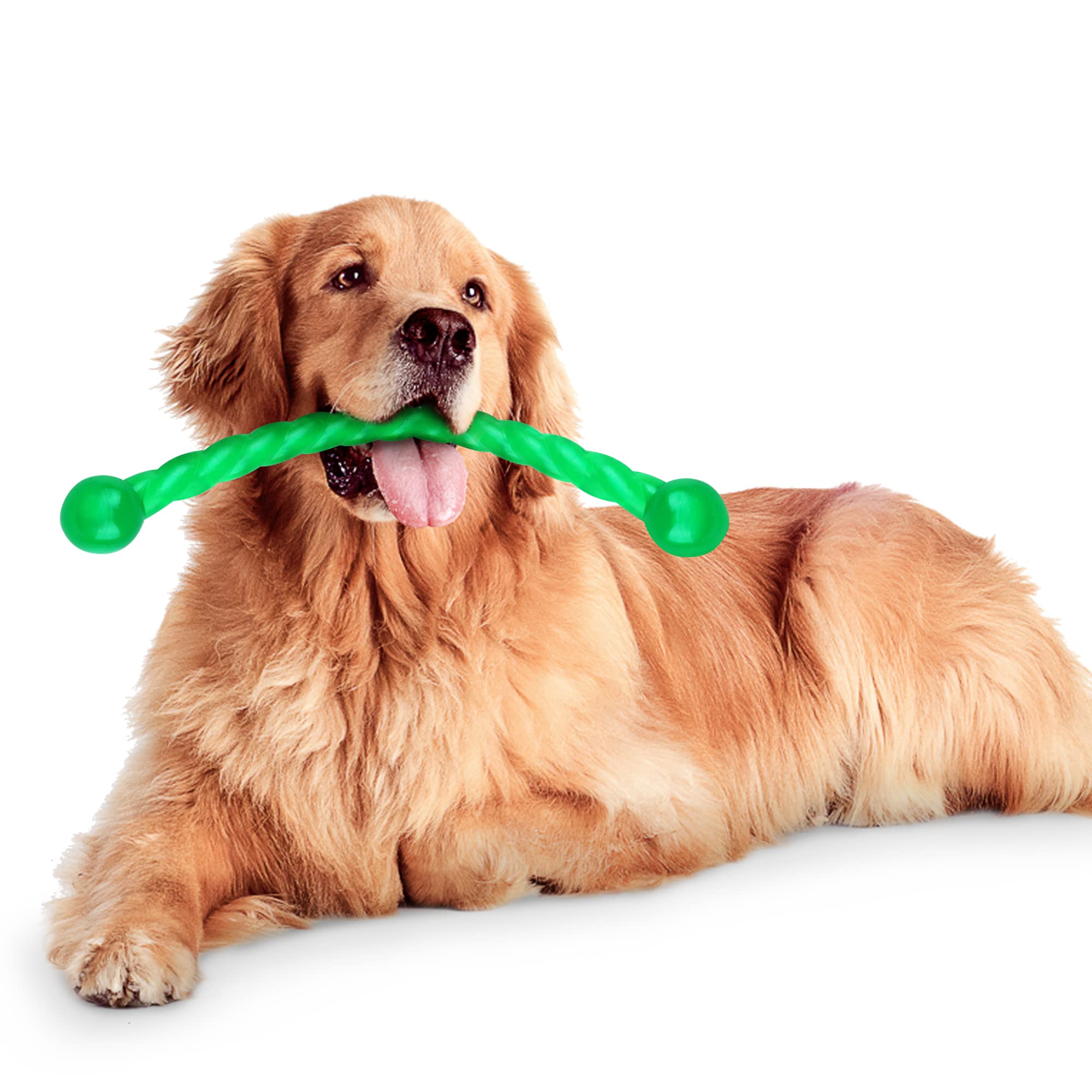 Ycozy Dog Chew Toys 19'' Long For Medium/Large Dogs Aggressive Chewers, Rubber Dog Rope Toys Knot Teething Toys Almost Indestruc