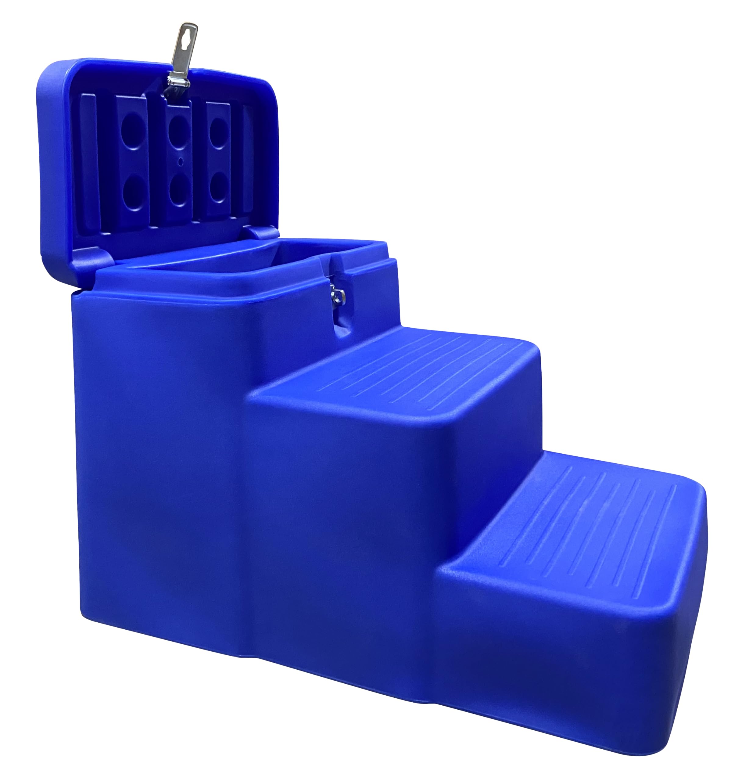 Horsemens Pride 3-Step Mounting Step with Storage, Blue