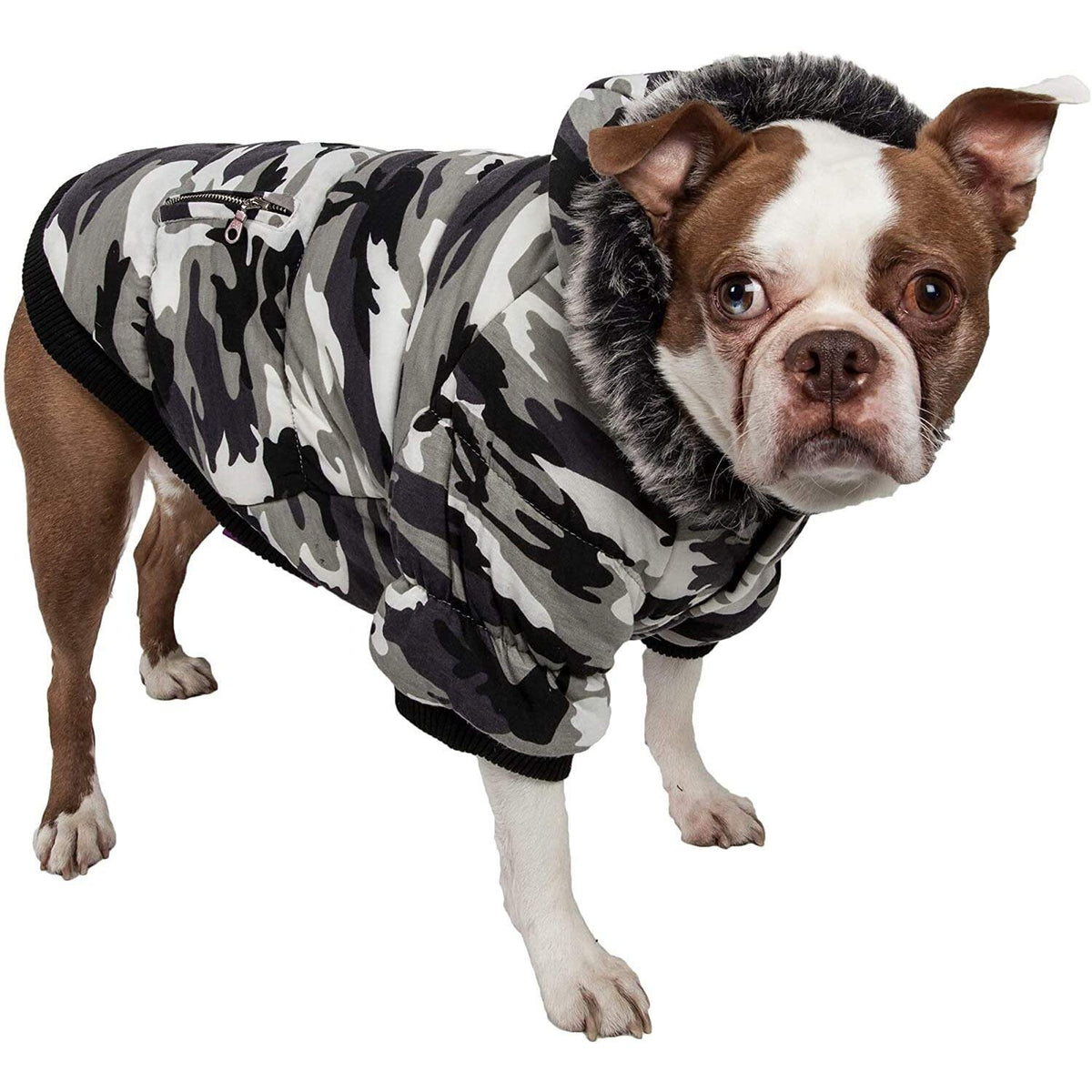 Fashion Pet Parka Coat - Deer Patttern--Small