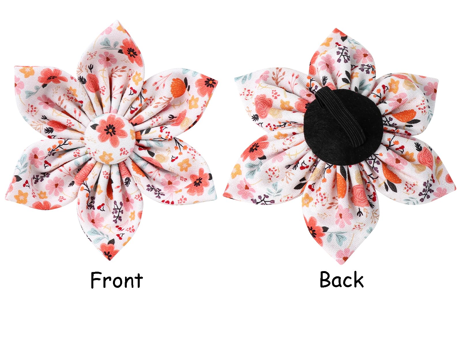 Lionet Paws Design Dogs Collar Cute Adjustable Flower Dog Collars For Girl Female Small Medium Dogs With Summer Floral M