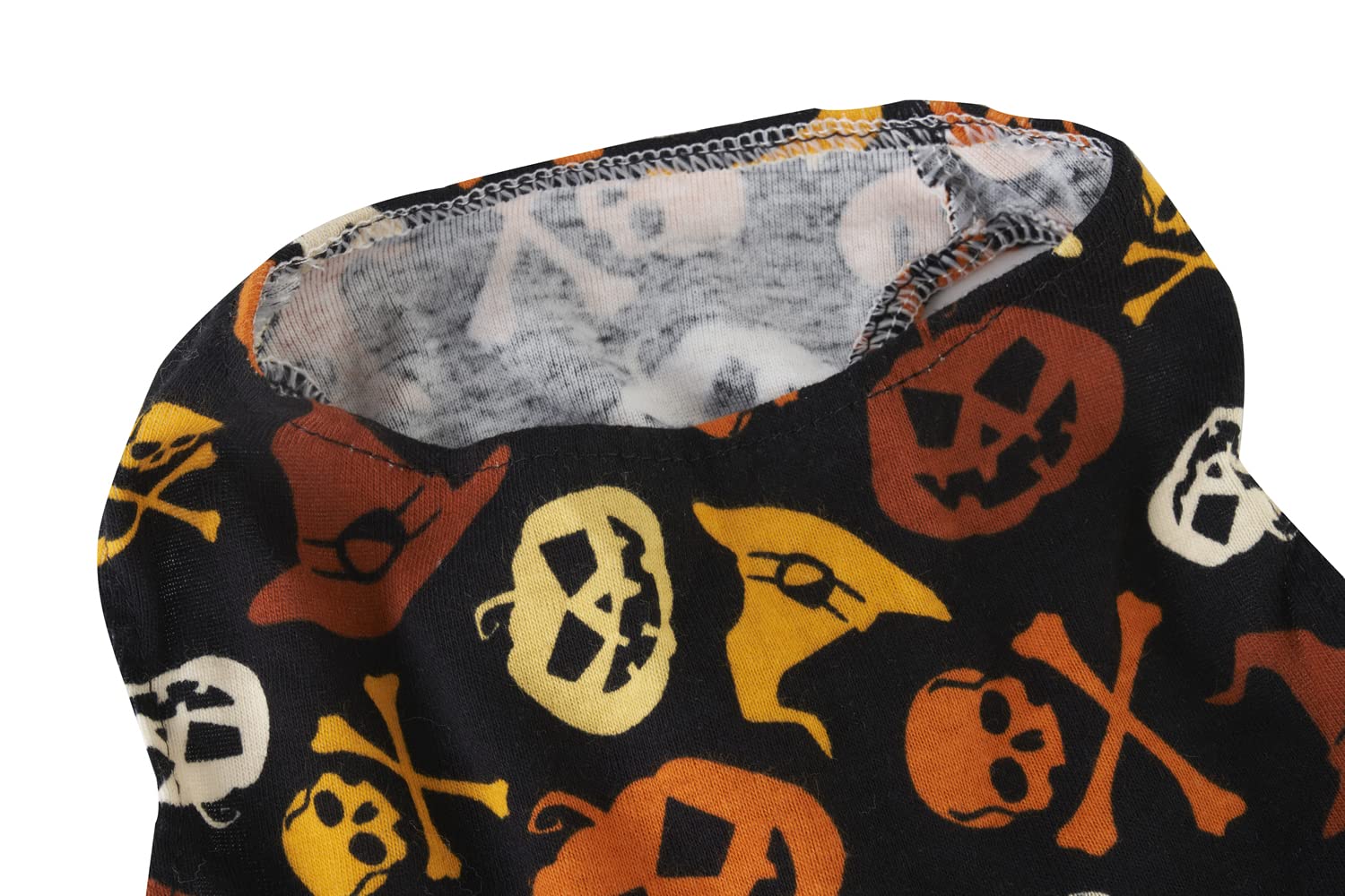 Skull Orange Black Fashion Pet Halloween Costume Dress Pumpkin Dresses Costume For Dogs, Large (L) Size