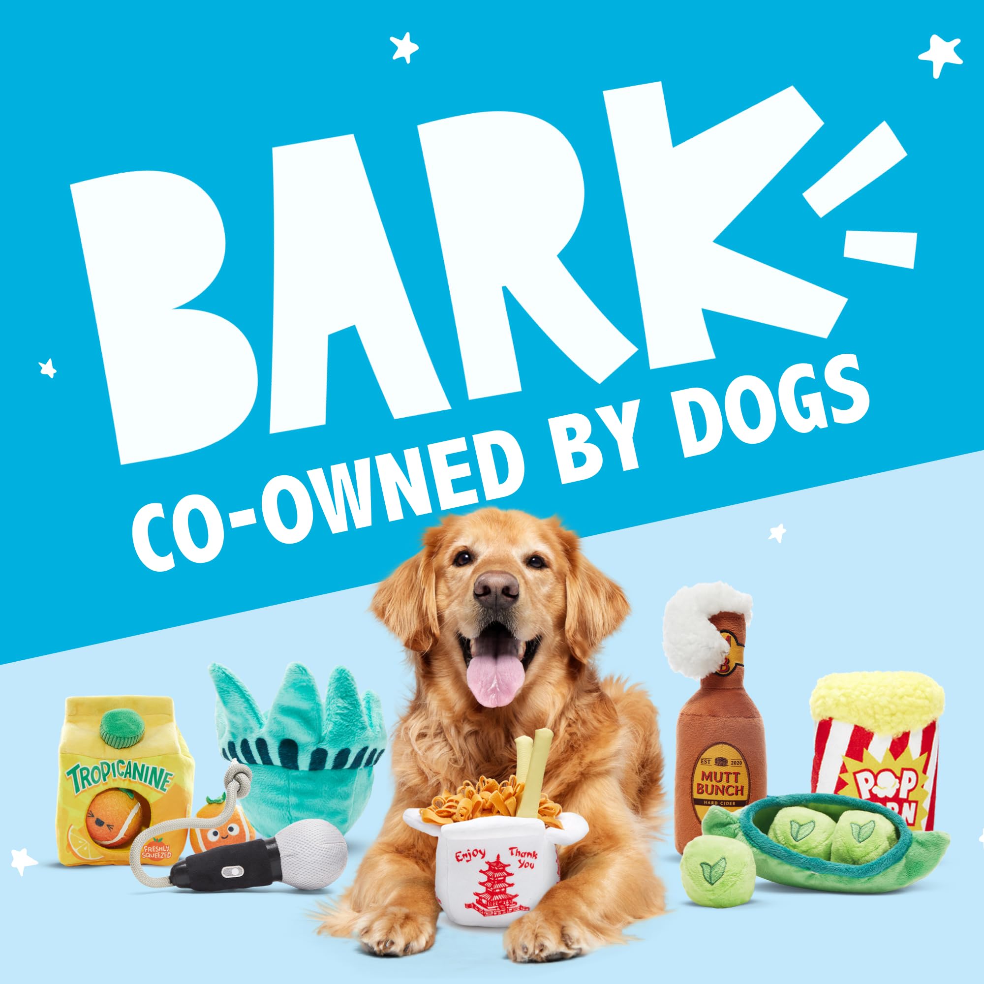 Barkbox Get Lit Wreath Dog Toy - Holiday Fetch & Fling Disc with T-Shirt Rope, Crazy Crinkle & Long Plush Hair - Durable Holiday