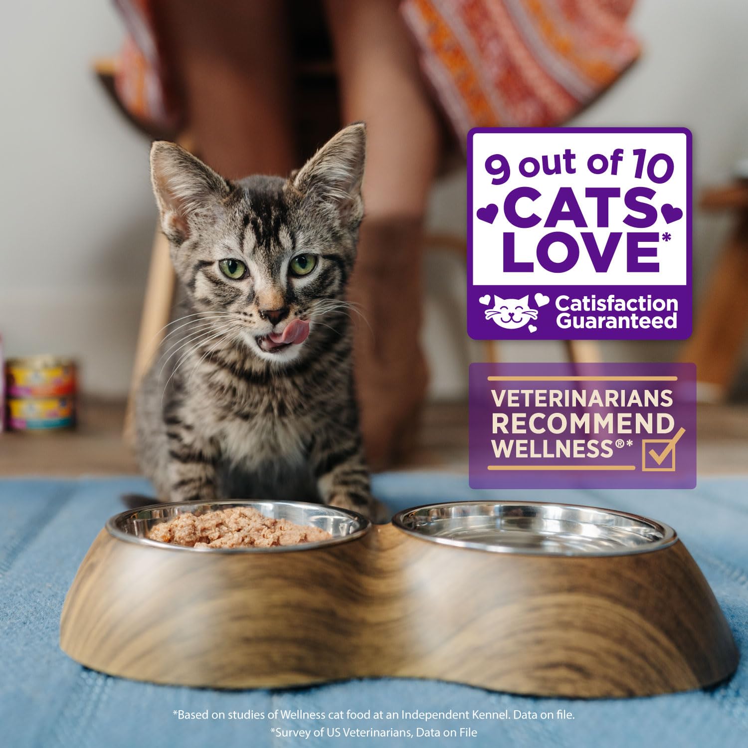 Wellness Healthly Indulgence Morsels Adult Wet Cat Food, Natural, Protein-Rich, Grain Free, 3 Ounce Pouch, 24 Pack, (Chicken & S