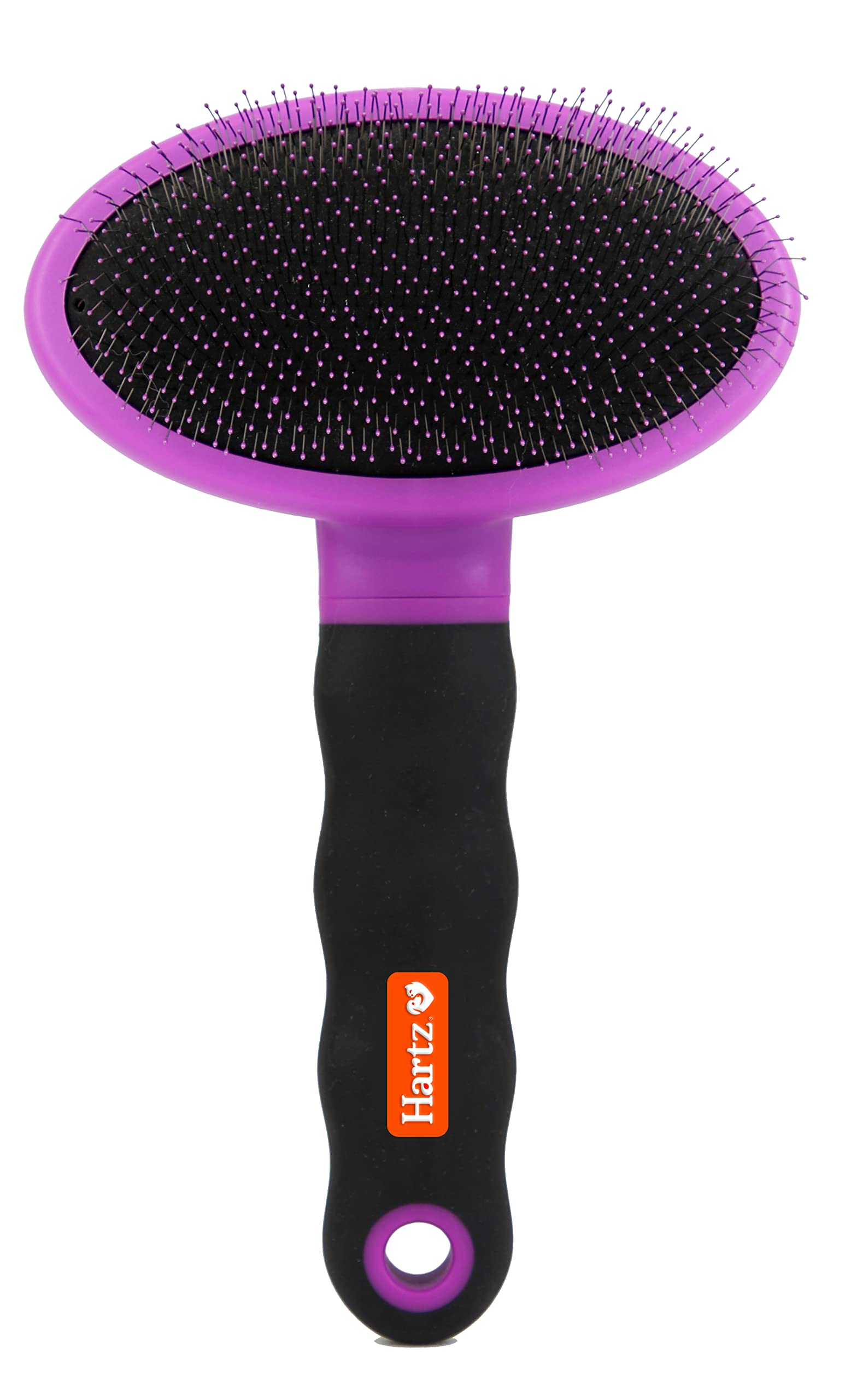 Hartz Groomers Best Deshedding Slicker Dog Brush, Black/Violet, Dogs