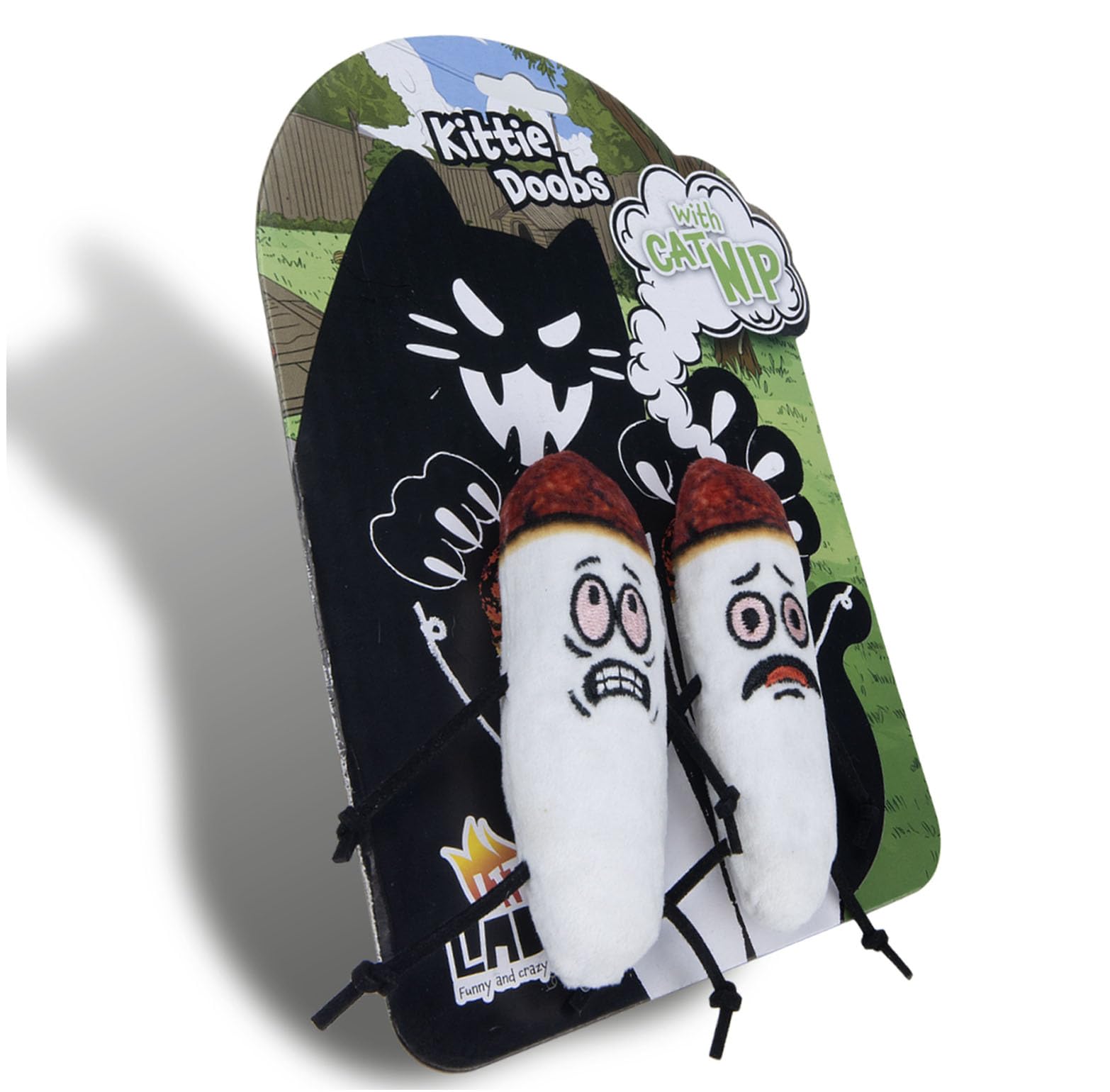 Lit Labs Kittie Doobs Adventure Toys - Funny Catnip Joints For Cats With Dried And Organic High Potency Catnip - Fear Theme