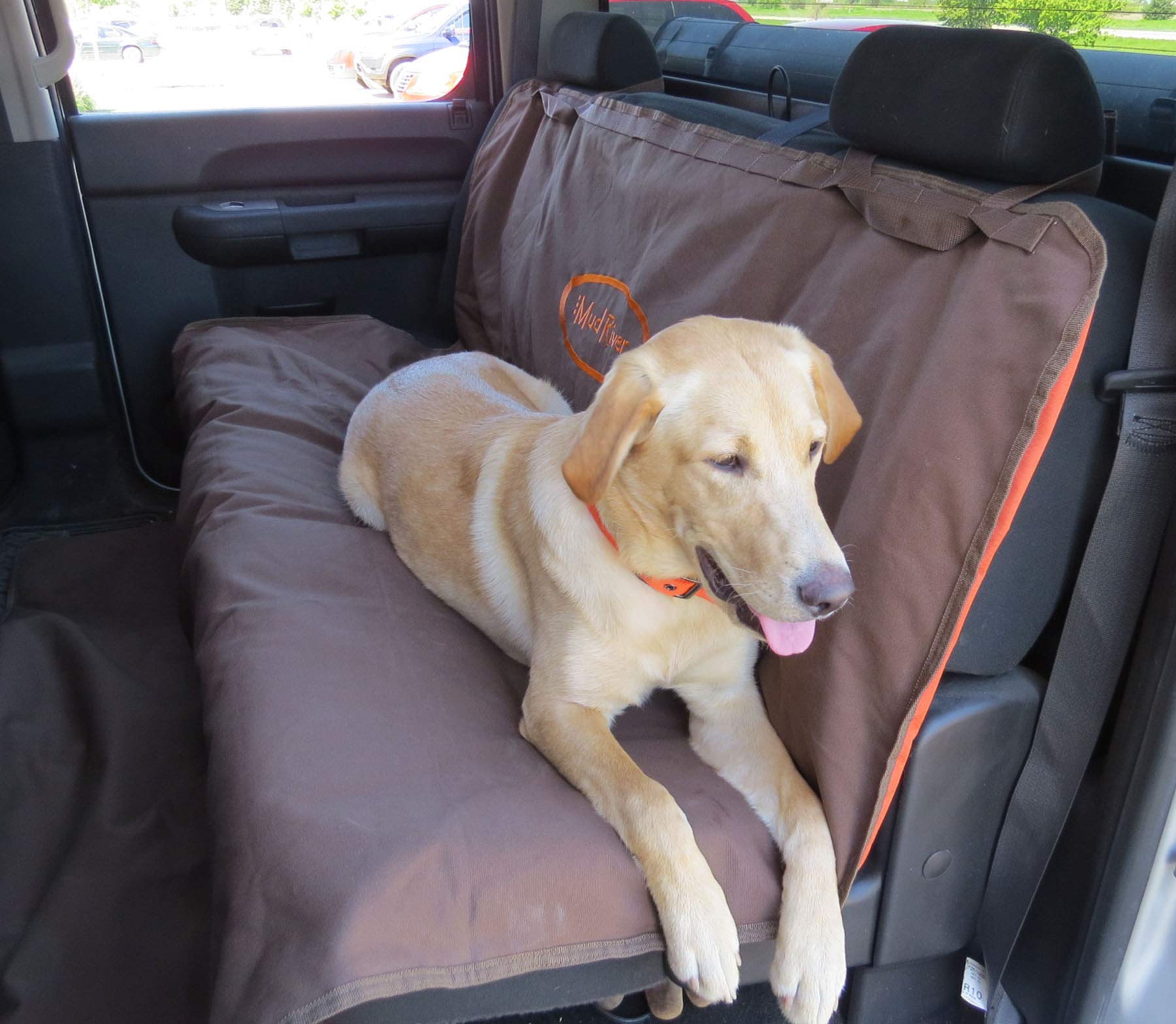 Mudriver Brown Two Barrel Double Seat Cover, Brown, X-Large