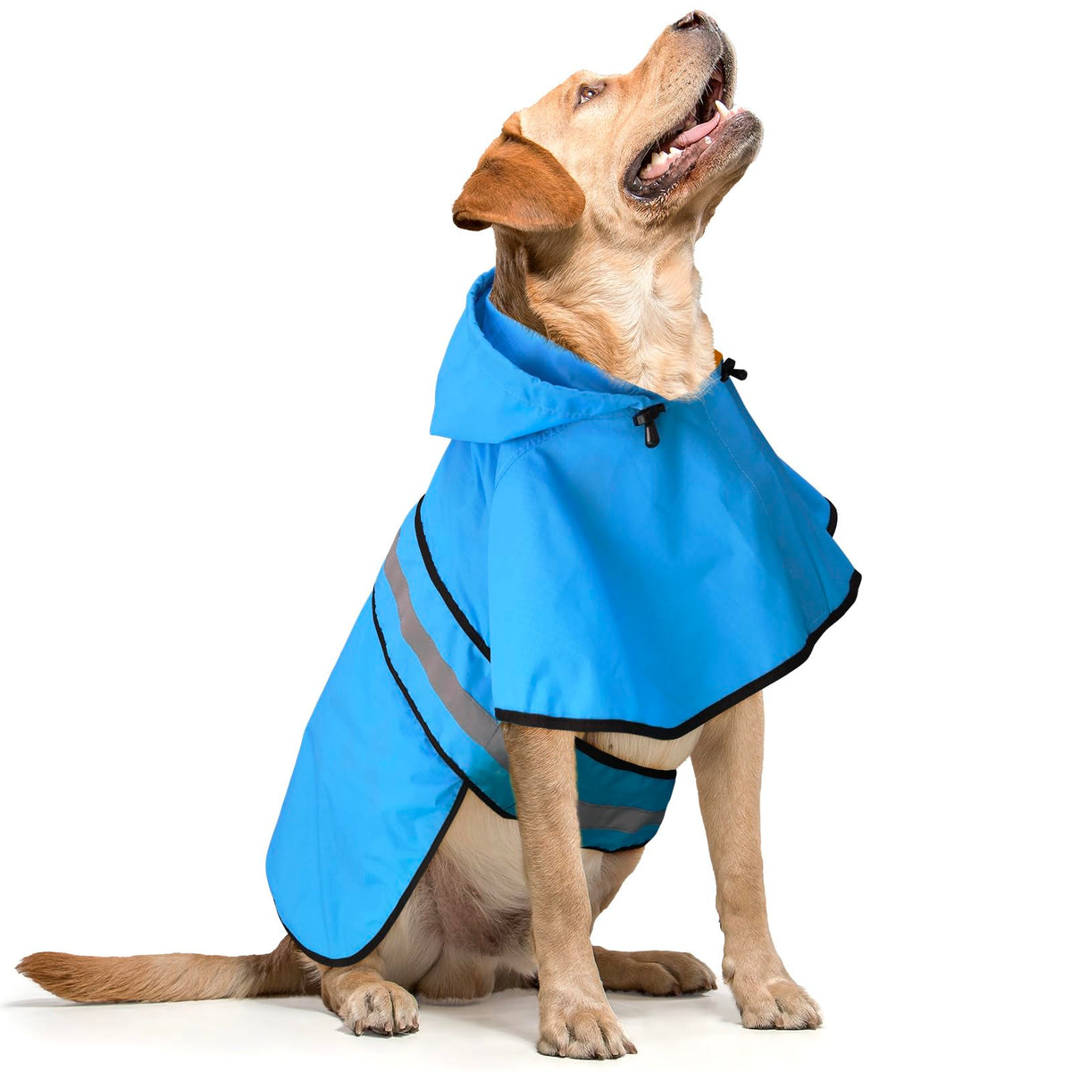 Domagiker Waterproof Dog Raincoats - Adjustable Lightweight Pet Rain Coat Dog Slicker Poncho, Safety Dog Raincoats With Reflecti