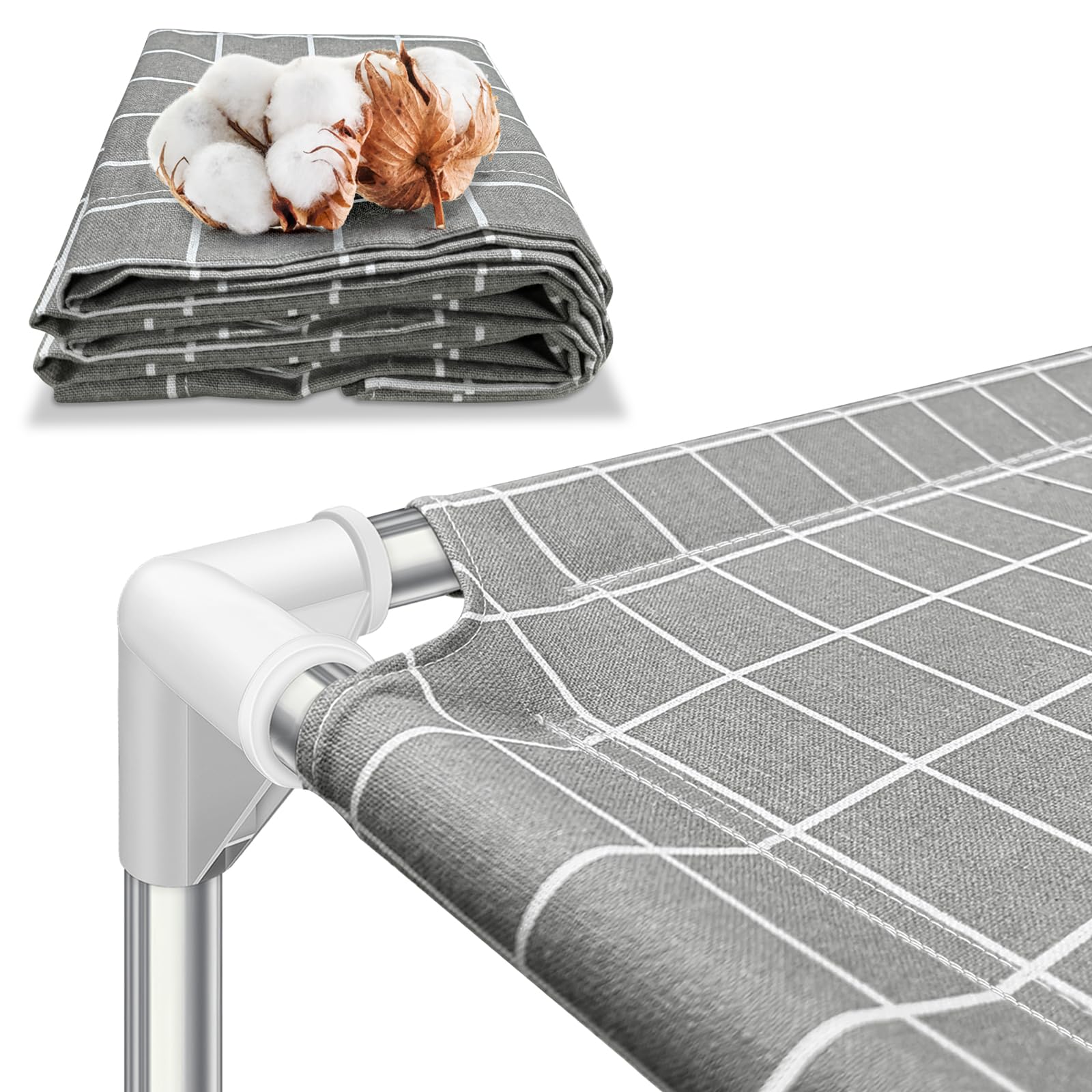 Elevated Dog Bed Pet Cot - Dog Cots Beds For Large Dogs | Detachable Raised Cat Dog Pet Bed For Large Dogs