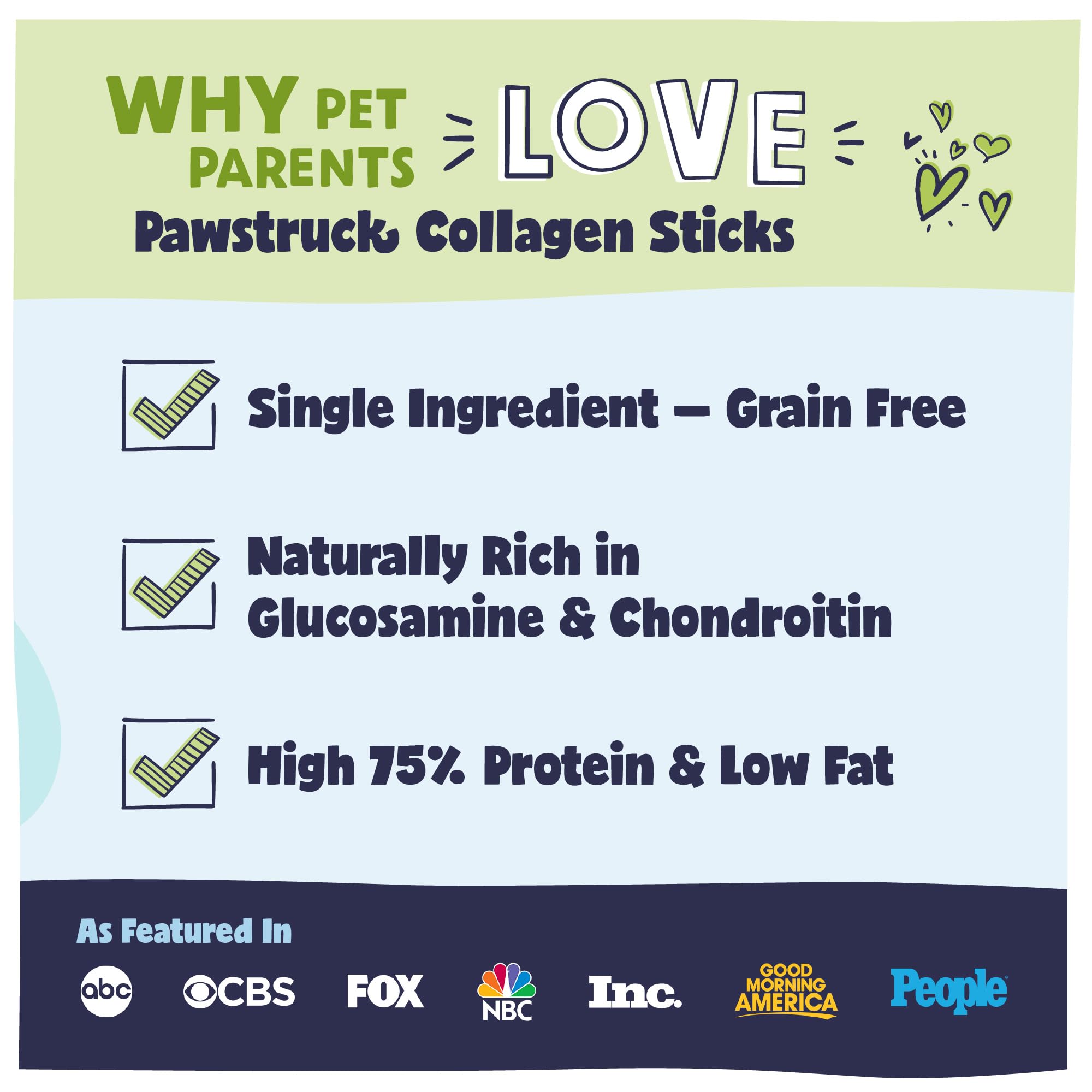 Pawstruck Natural 5-7 Beef Collagen Sticks For Dogs - Long-Lasting Rawhide Alternative, High Protein & Low Fat With Chondroitin