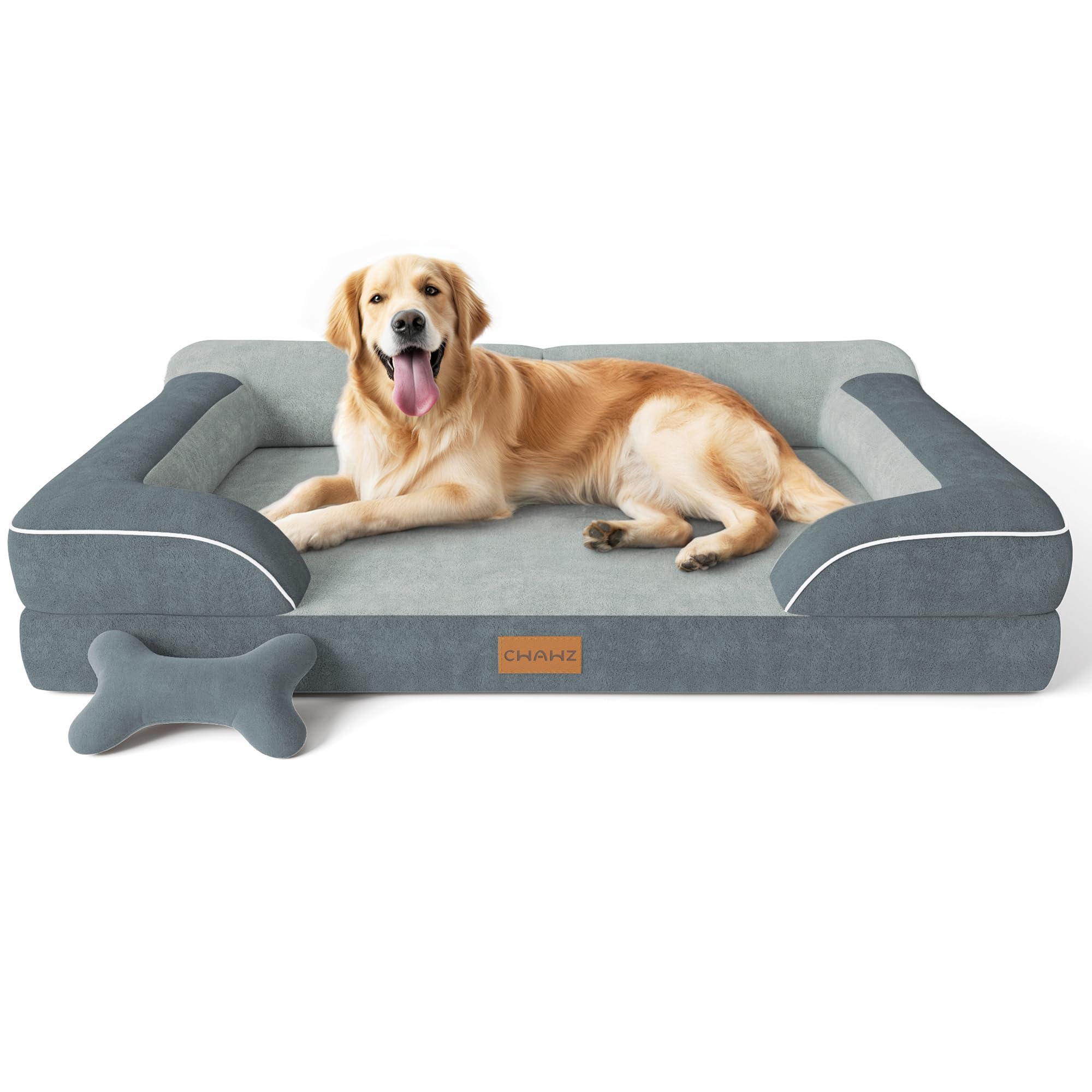 Cwawz Extra Large Dog Bed, Orthopedic Xl Dog Bed With Cooling Gel Memory Foam, Waterproof Pet Bed With Removable Washable Cover,