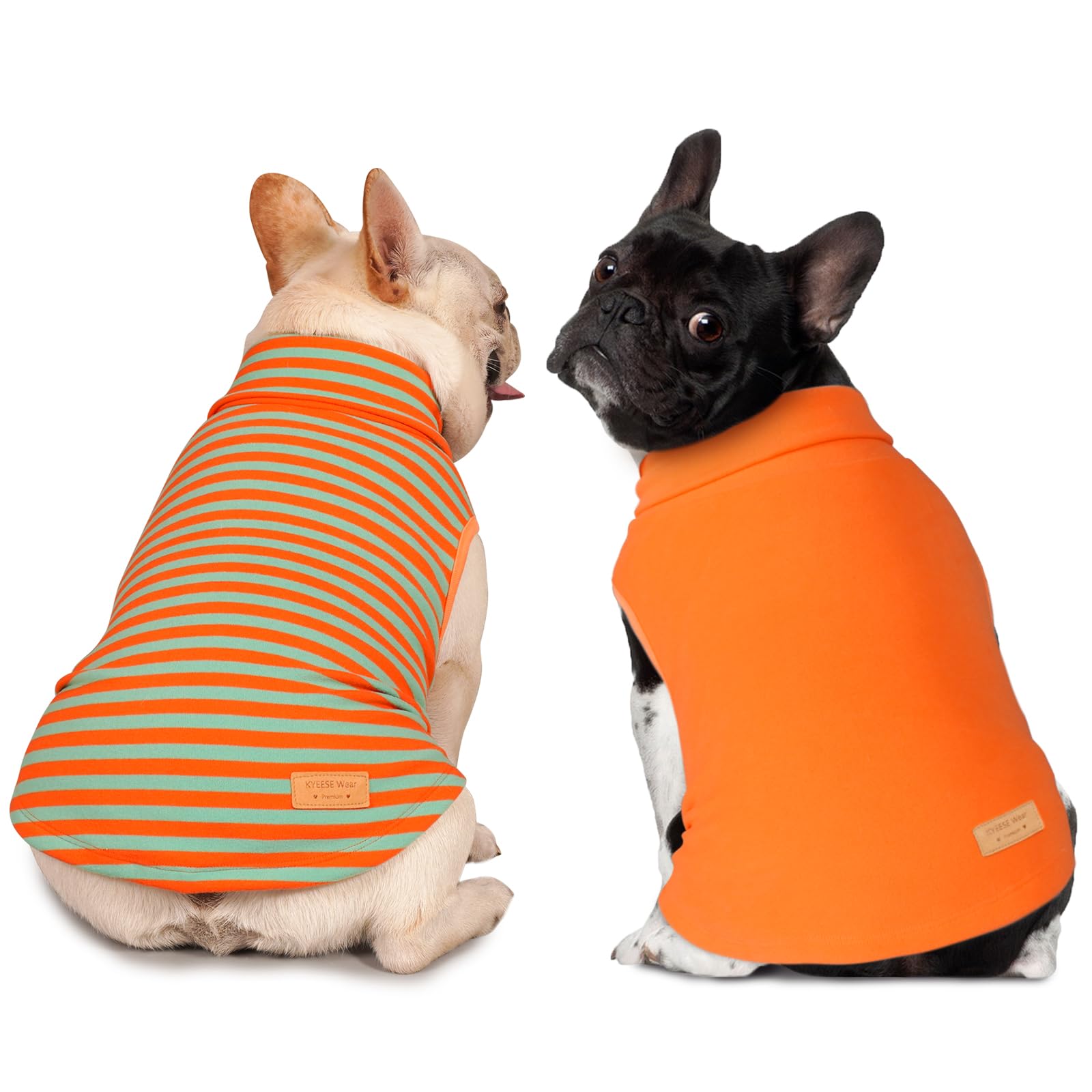 Kyeese 2Pack Dog Sweater Turtleneck Small Dog Sweaters Pullover Dog Sweatshirt Stretchy Dog Clothes Soft Dachshund Clothes Warm Dog Coats Dog Sweaters For Small Dogs Male