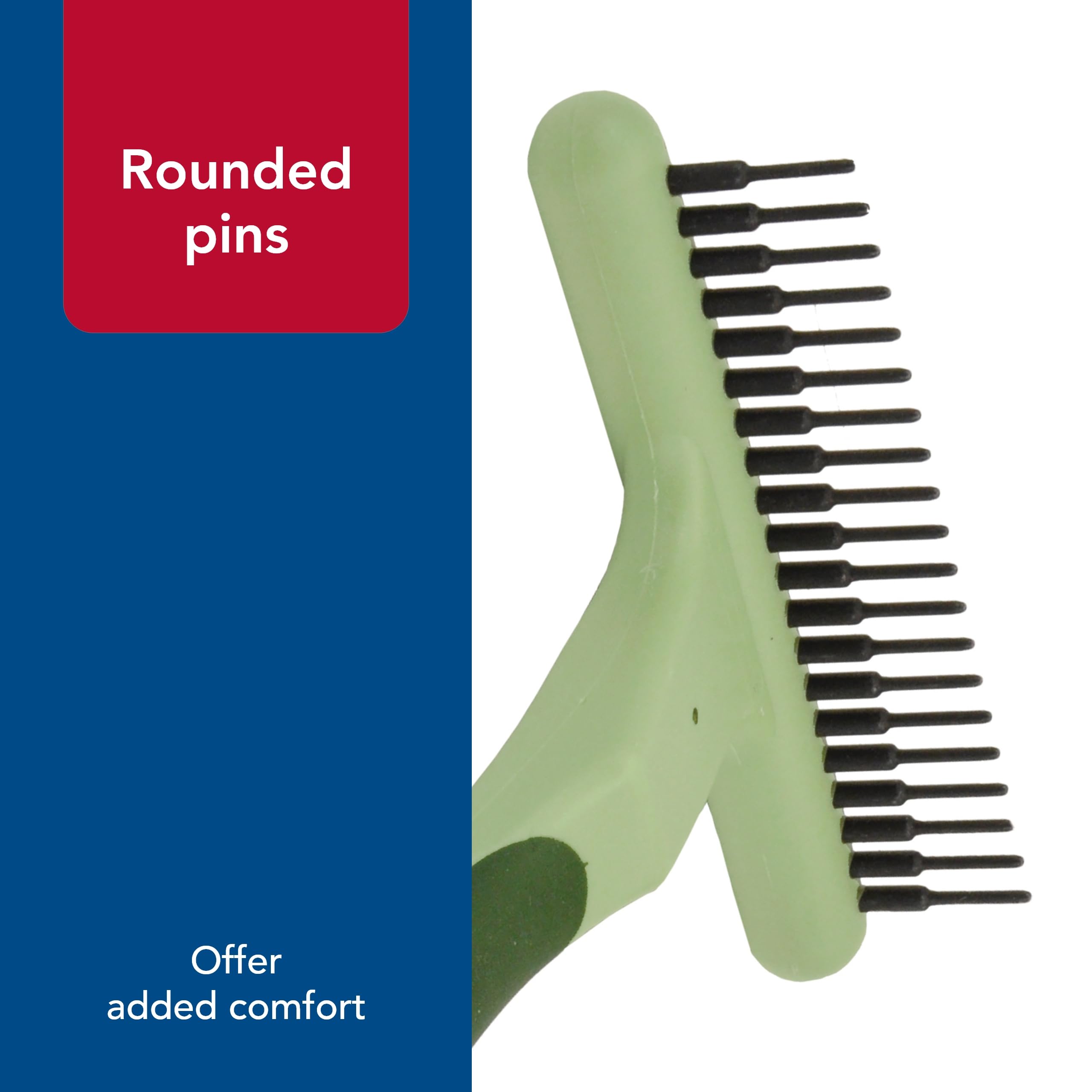 Coastal Pet Safari Single Row Undercoat Rake - Gentle Dematting And Deshedding Tool For Dogs, Pet Grooming Comb