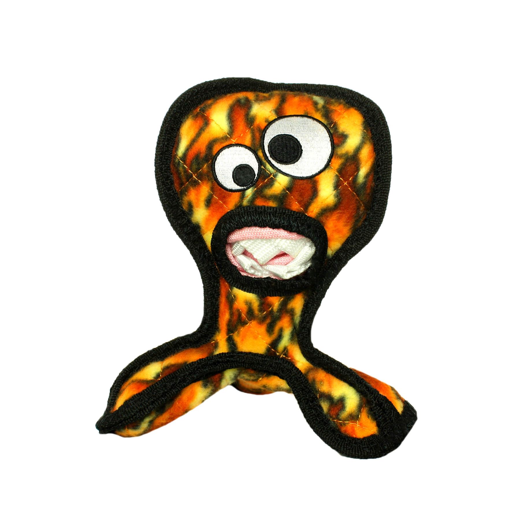 TUFFY - World's Tuffest Soft Dog Toy - Alien G3 Fire - NO Squeakers - Multiple Layers. Made Durable, Strong & Tough. Interactive