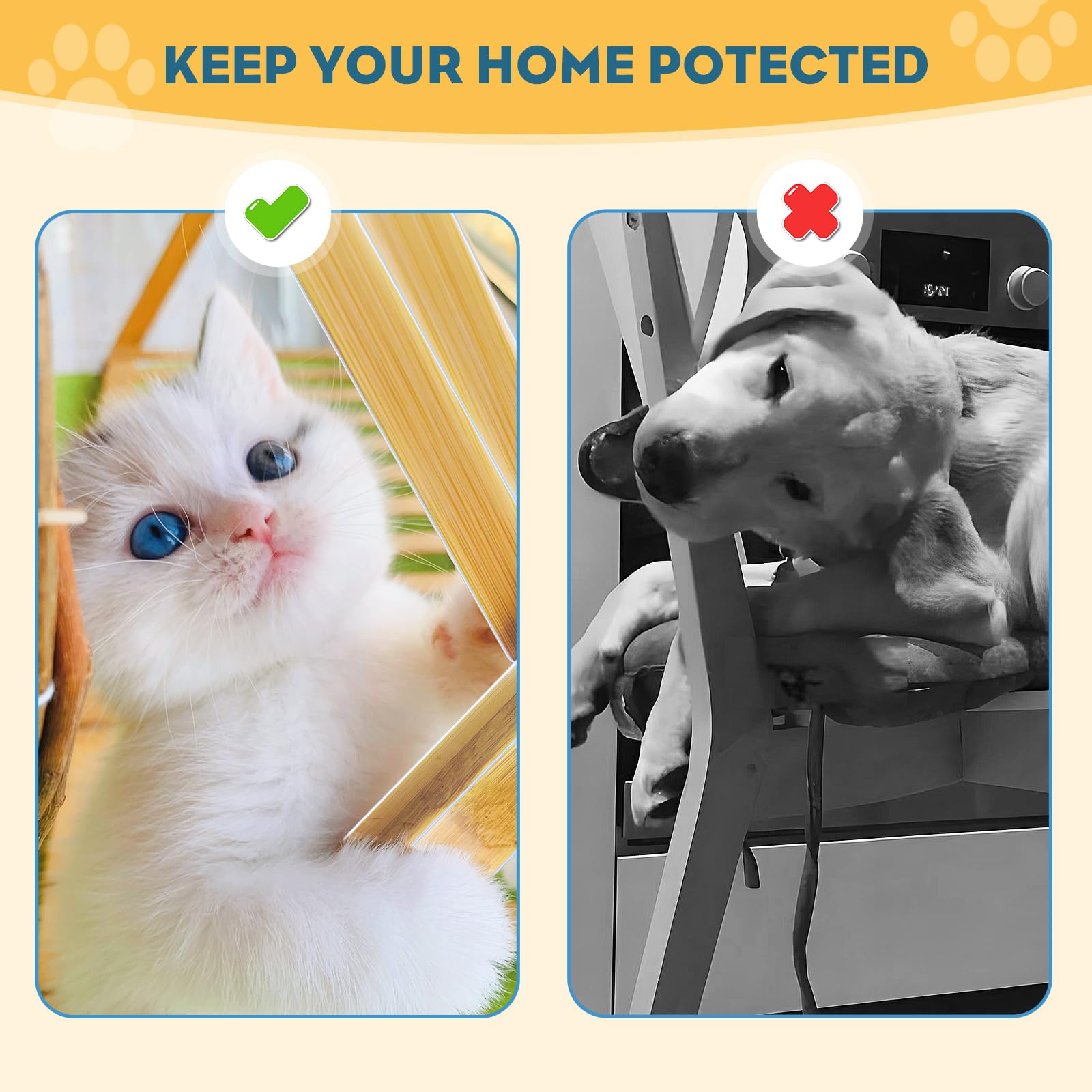 Window Sill Protector (4Inch X 6.5Ft) Cuttable Window Sill Protector,Door Protector From Dog Scratching, Protection From Dog And