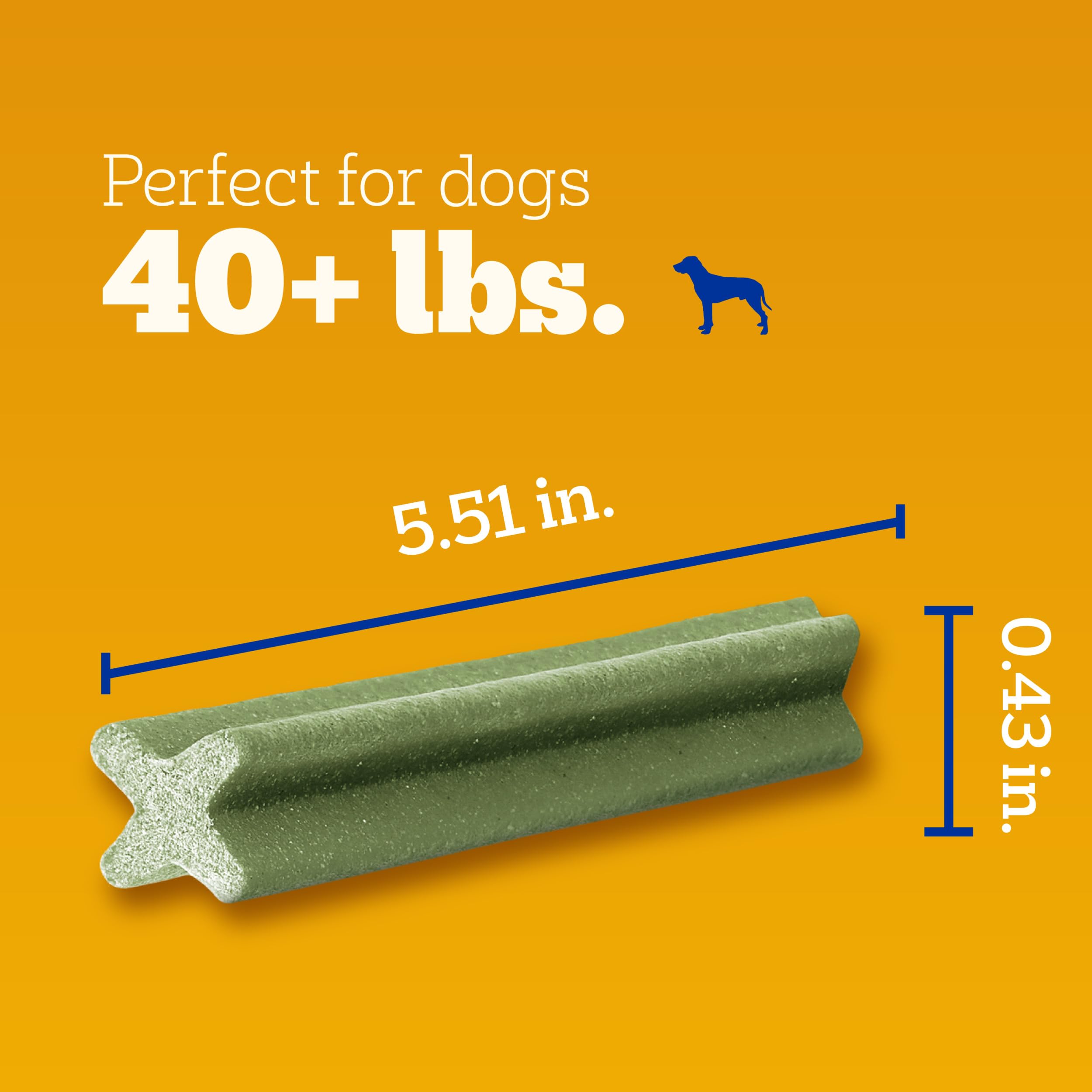 PEDIGREE DENTASTIX Fresh Breath Large Dog Dental Treats Fresh Flavor Dental Bones, 1.46 lb. Pack (28 Treats) (Packaging May Vary