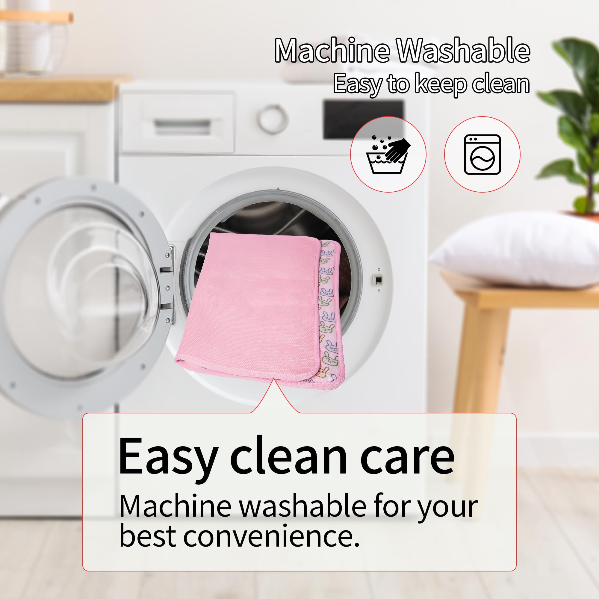 Nacoco Pet Cooling Mat Cat Dog Cushion Pad Summer Cool Down Comfortable Soft For Pets And Adults (L, Pink)