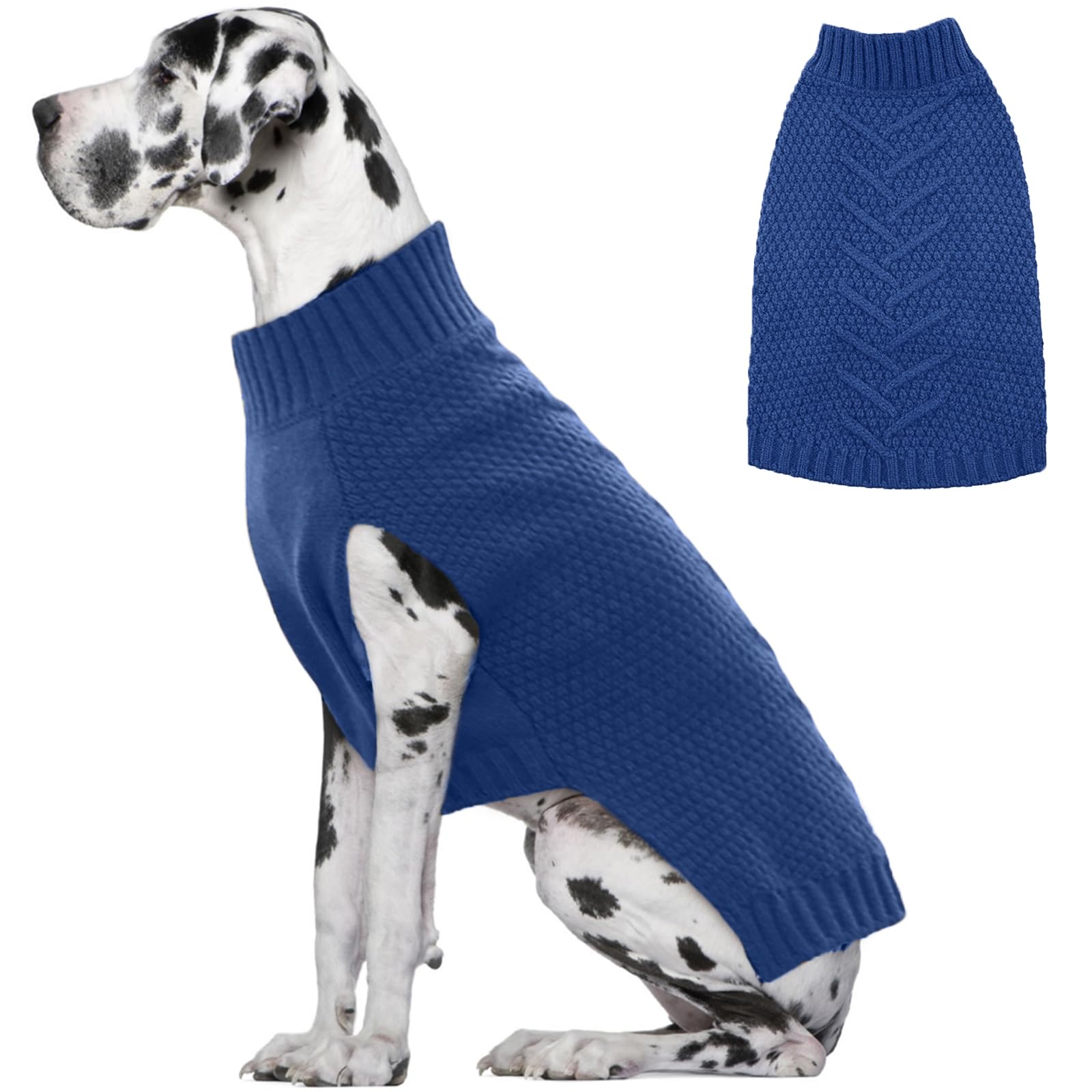 Iecoii Big Dog Sweater,Xxxxl Dog Sweaters For Extra Large Dogs,Cold Weather Winter Coat For Large Size Dogs,Warm Fall Dog Clothe