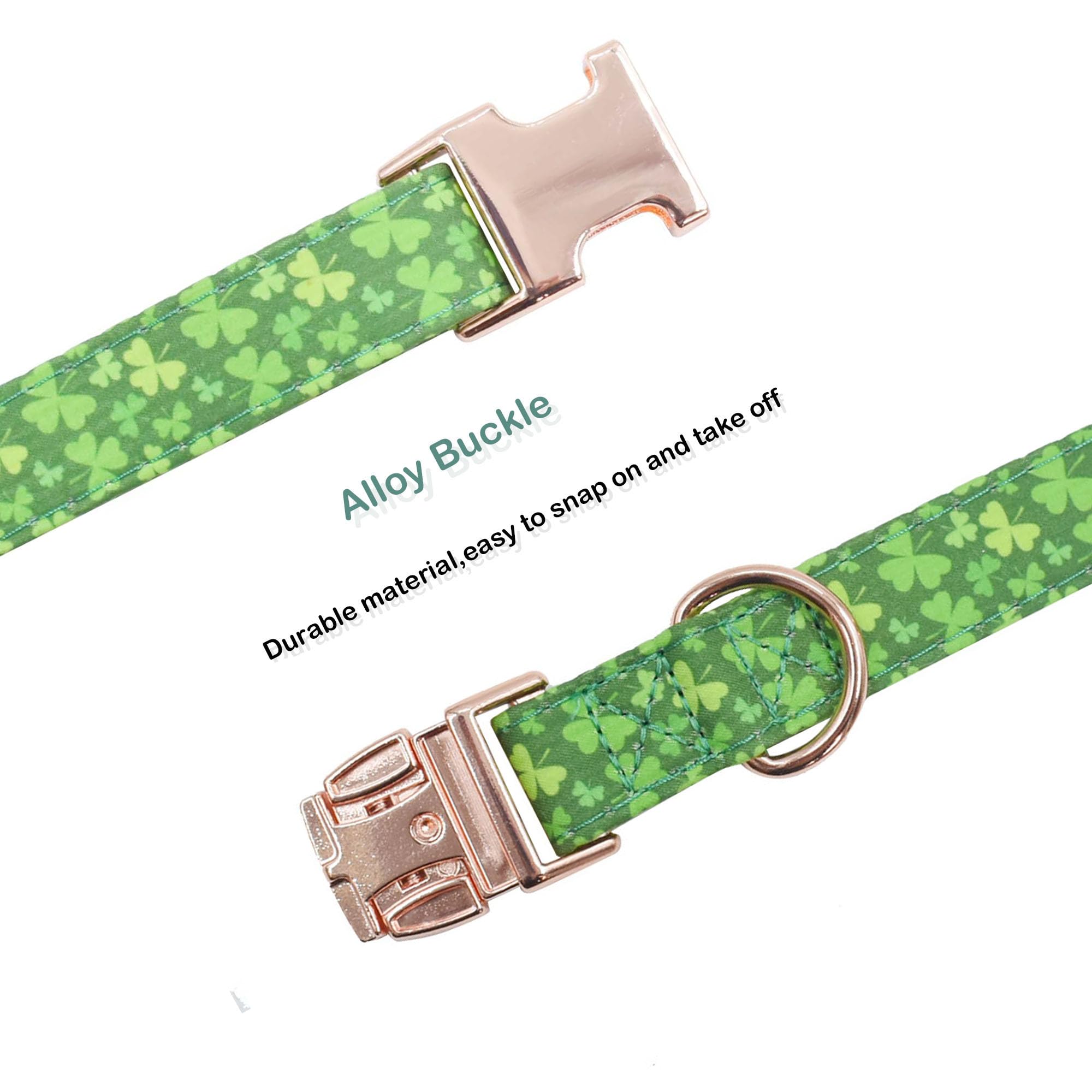 Cotton Dog Collar Metal Buckle Daisy Summer, Cute Adjustable Dog Collar Soft For Small Medium Large Boys Girls Dogs Durable (Fou