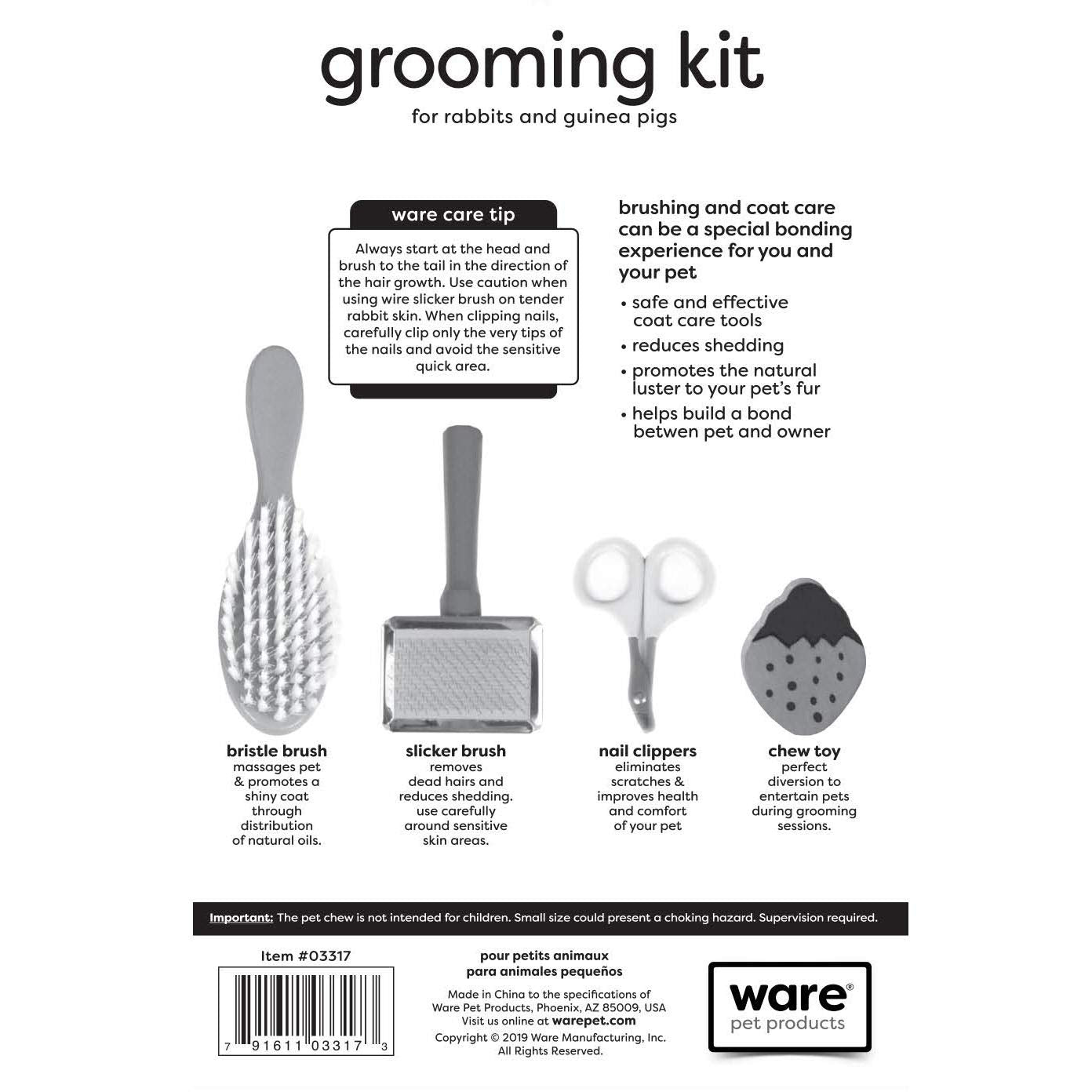 Ware Manufacturing Small Animal Grooming Kit
