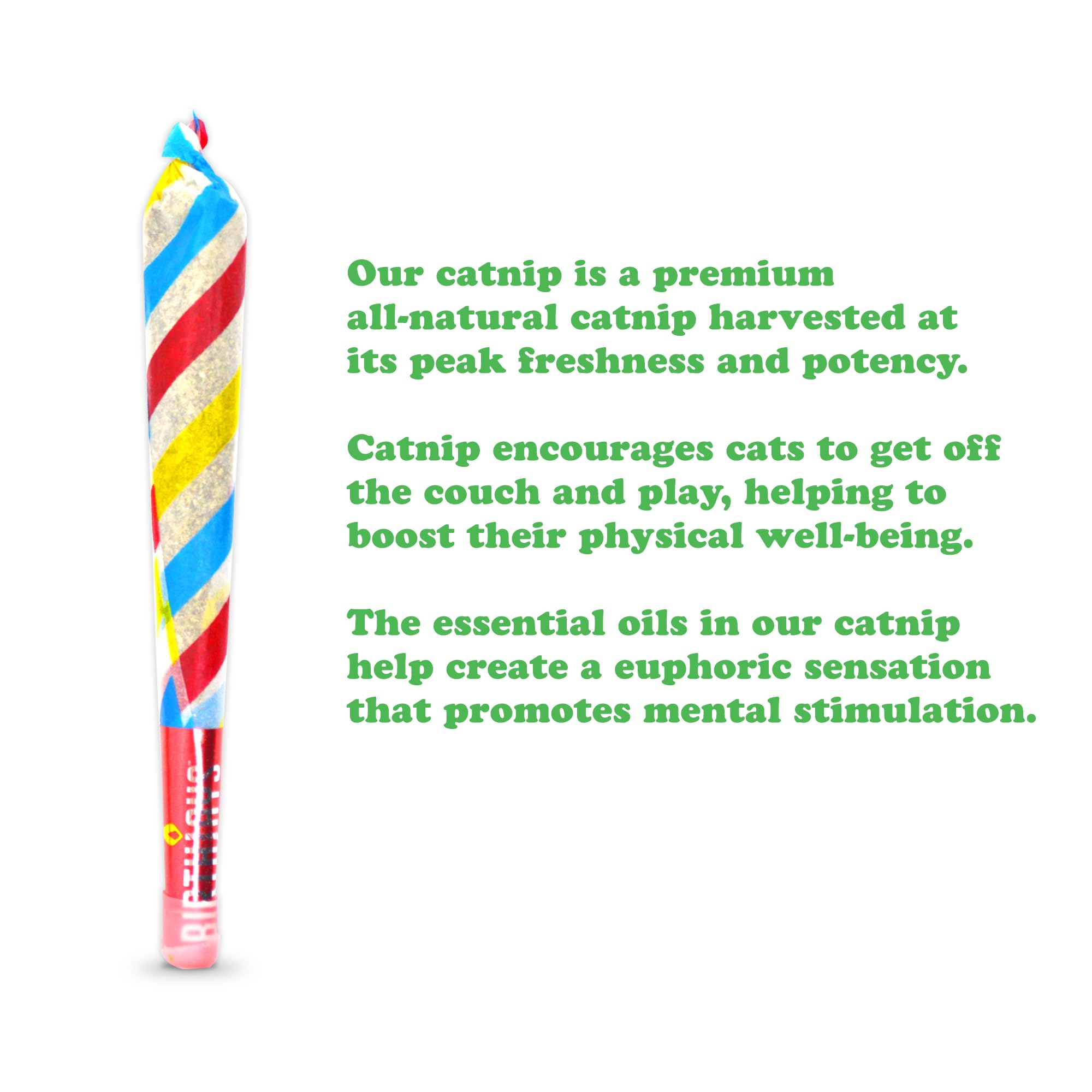 Meowijuana | Birthjays Bundle | Birthjays Catnip Joints And Get Lit Cake | Promotes Play And Cat Health | Includes Organic Catni