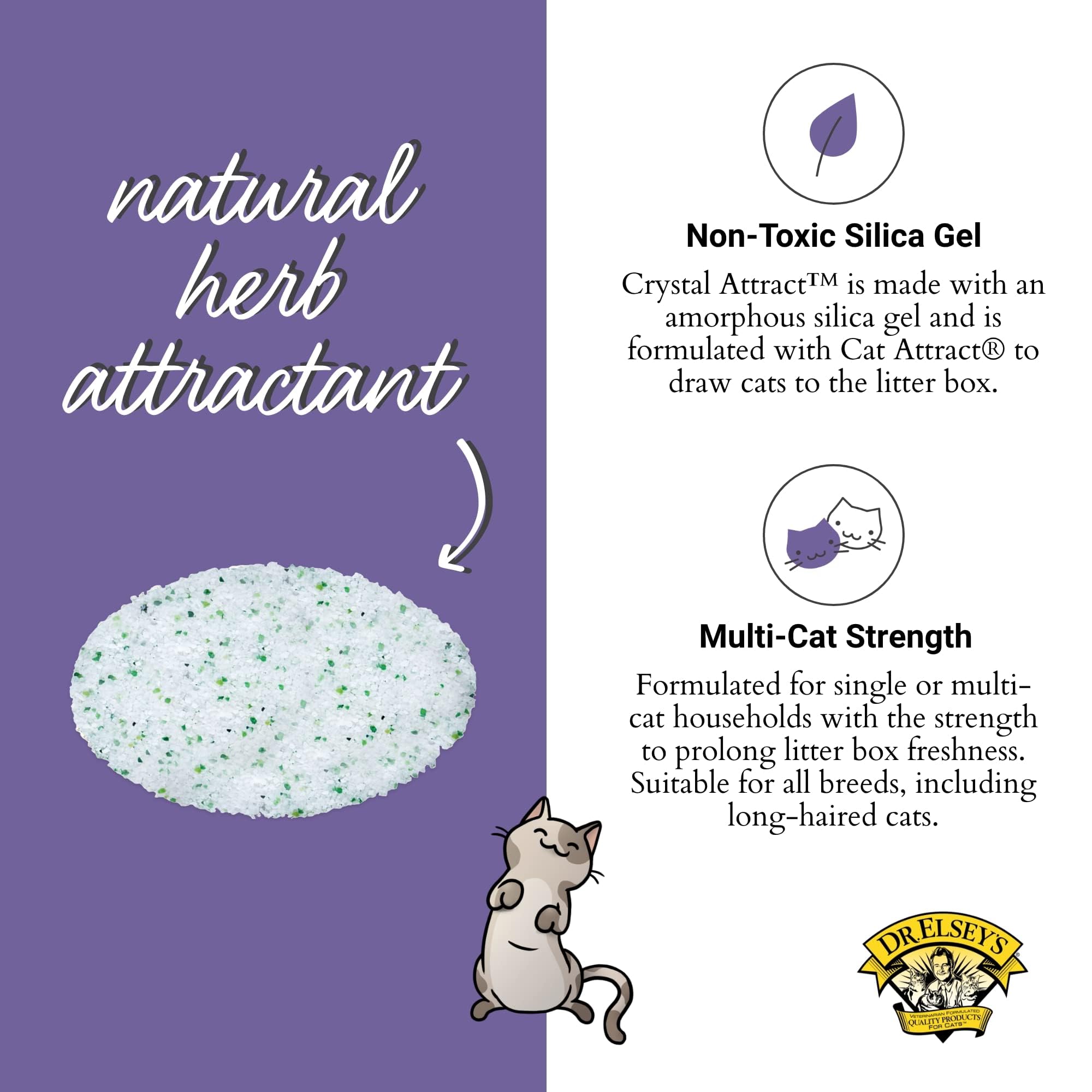 Dr. Elsey'S Crystal Attract Silica Cat Litter, 8Lbs
