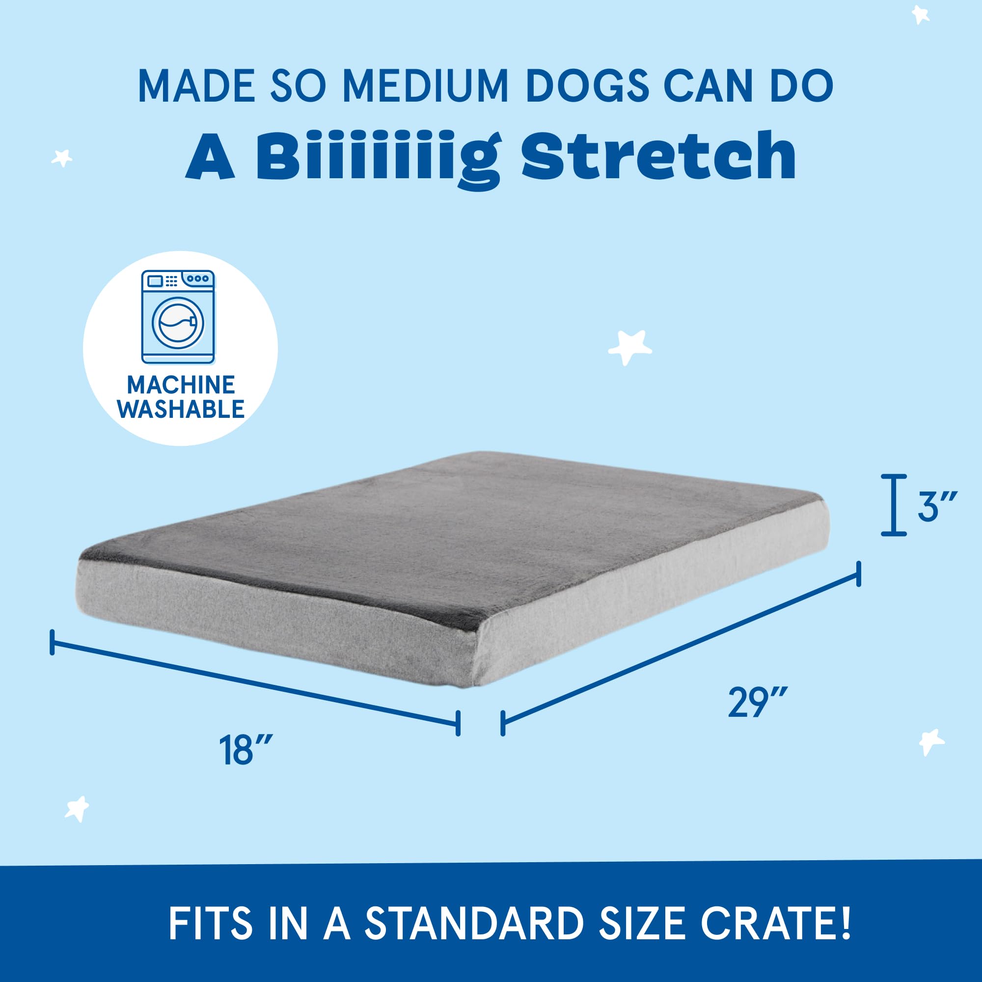 Barkbox Orthopedic Dog Bed with Memory Foam, Premium Comfort for Dogs and Puppies, Dog Beds for Joint Relief and Restful Sleep,